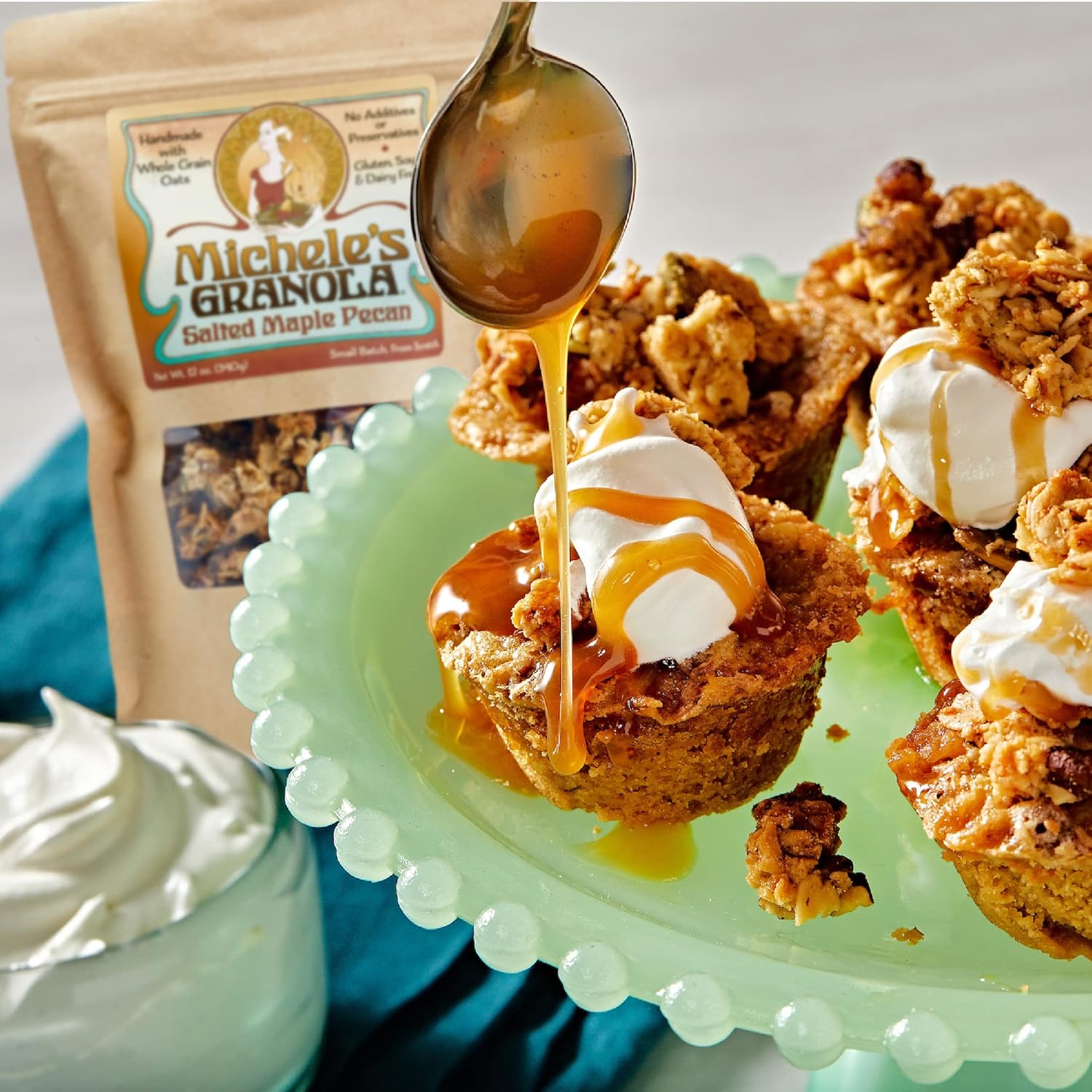 Michele's Granola Salted Maple Pecan, Handmade, Whole Grain, Vegan, Gluten-Free & Non-GMO, 36oz Resealable Bag