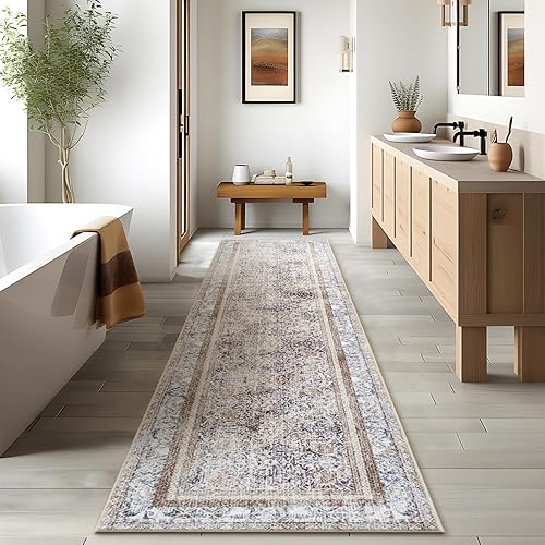 Miniatura 688 de Phantoscope Vintage Collection - Alfombra de área de 8 x 10 pies, alfombra grande para sala de estar, lavable, bohemio, antideslizante
