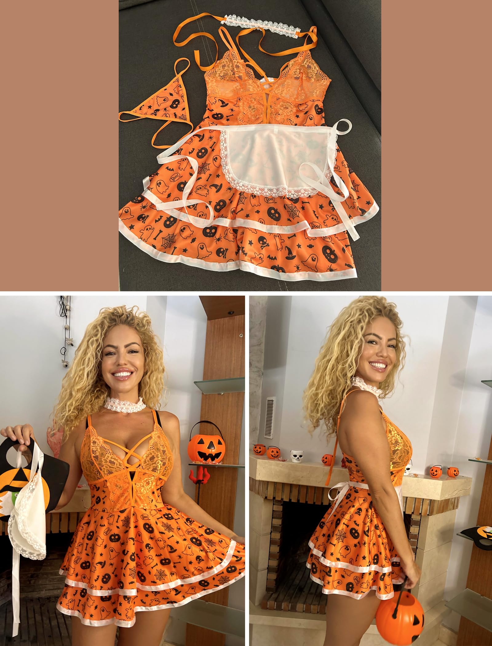 Avidlove Sexy Maid Lingerie for Women Halloween Outfit French Maid Costume Babydoll Lingerie Dress Cosplay Lingeries: Avidlove Sexy Maid Lingerie for Women Maid Outfit French Maid Costume Babydoll Lingerie Dress Cosplay Lingerie