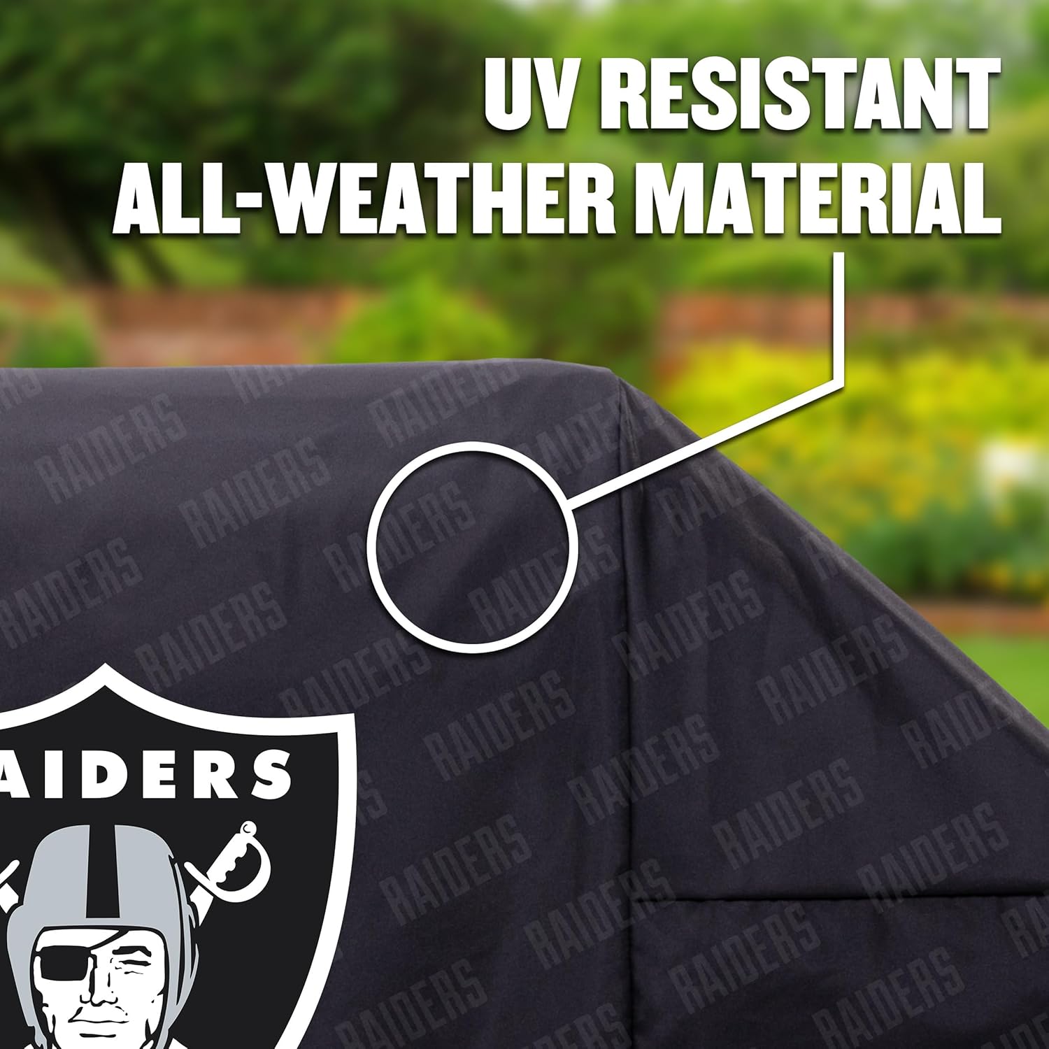 YouTheFan NFL Heavy Duty Waterproof Grill Cover – UV Resistant, Durable Polyester BBQ Cover, Weatherproof Protection for Outdoor Gas or Charcoal Grills, for Grills up to 5’ Wide