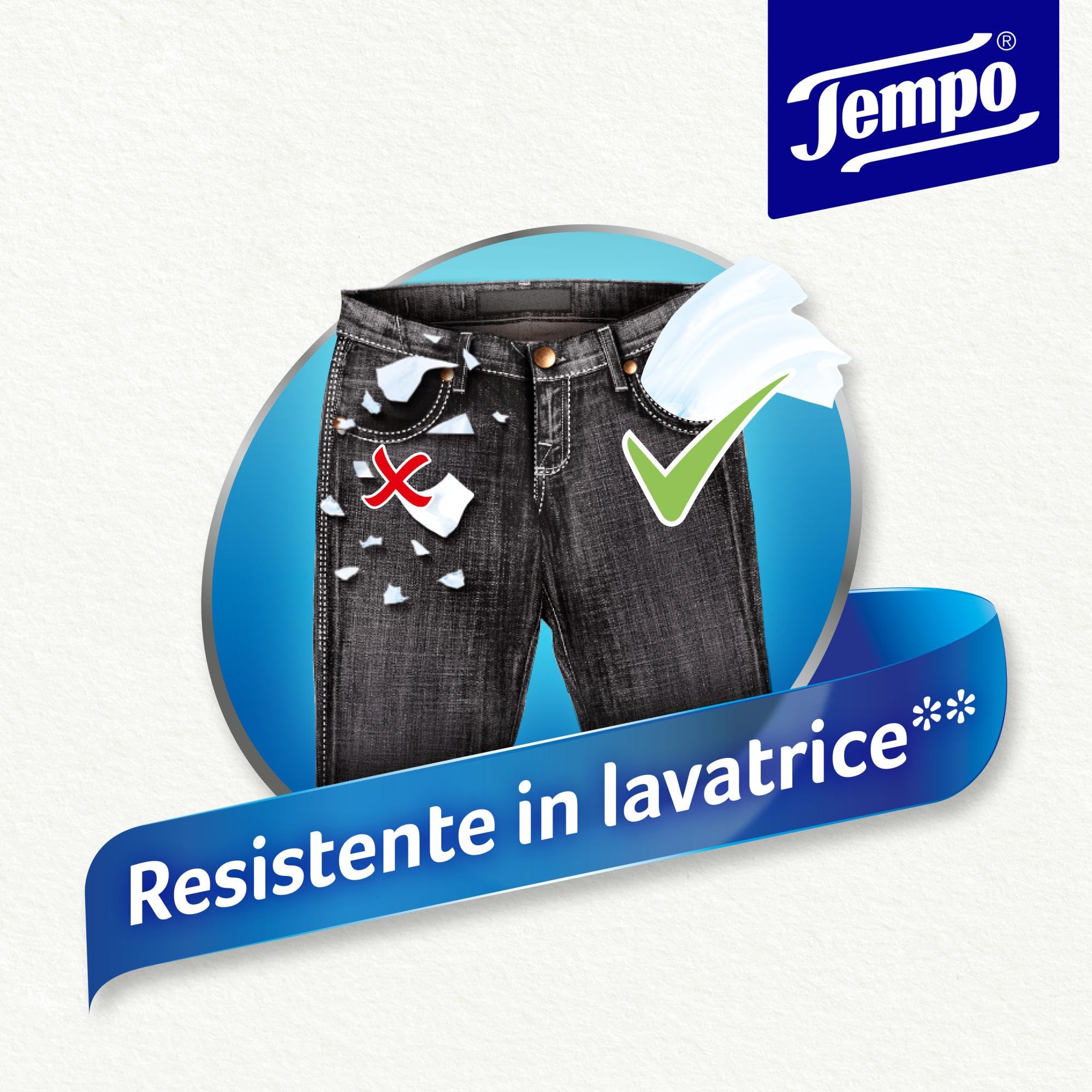 Tempo Scatola di Fazzoletti di Carta, 8 Scatole x 120 Fazzolettini, 3 Veli, Biodegradabili, Family Box Il Potere della Gentilezza