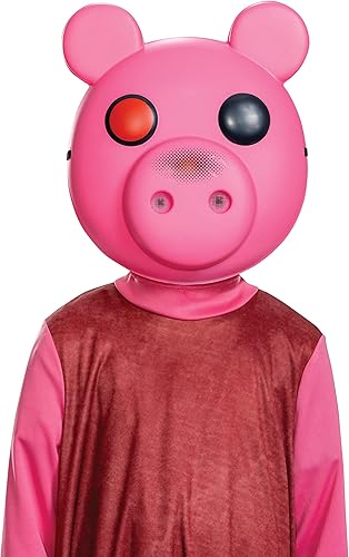 Miniatura 3 de Máscara de cerdito, accesorio oficial de máscara de disfraz de juego de cerdito, tamaño individual para niños (8+)
