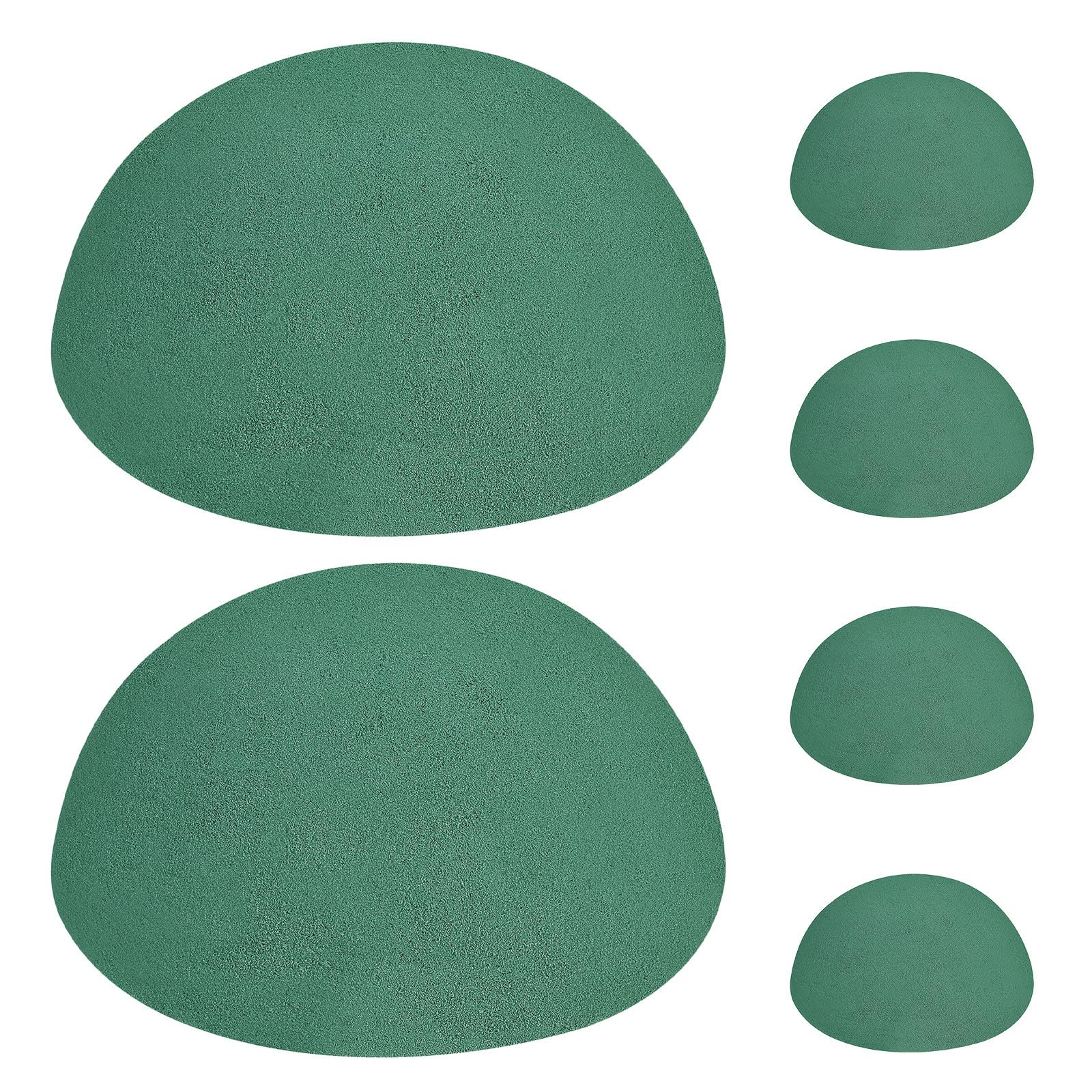 Operitacx 6pcs Half Ball Floral Foam Hemisphere Base for Artificial Flowers Garden Wedding Party Craft Dry Wet Foam Blocks for Arrangements