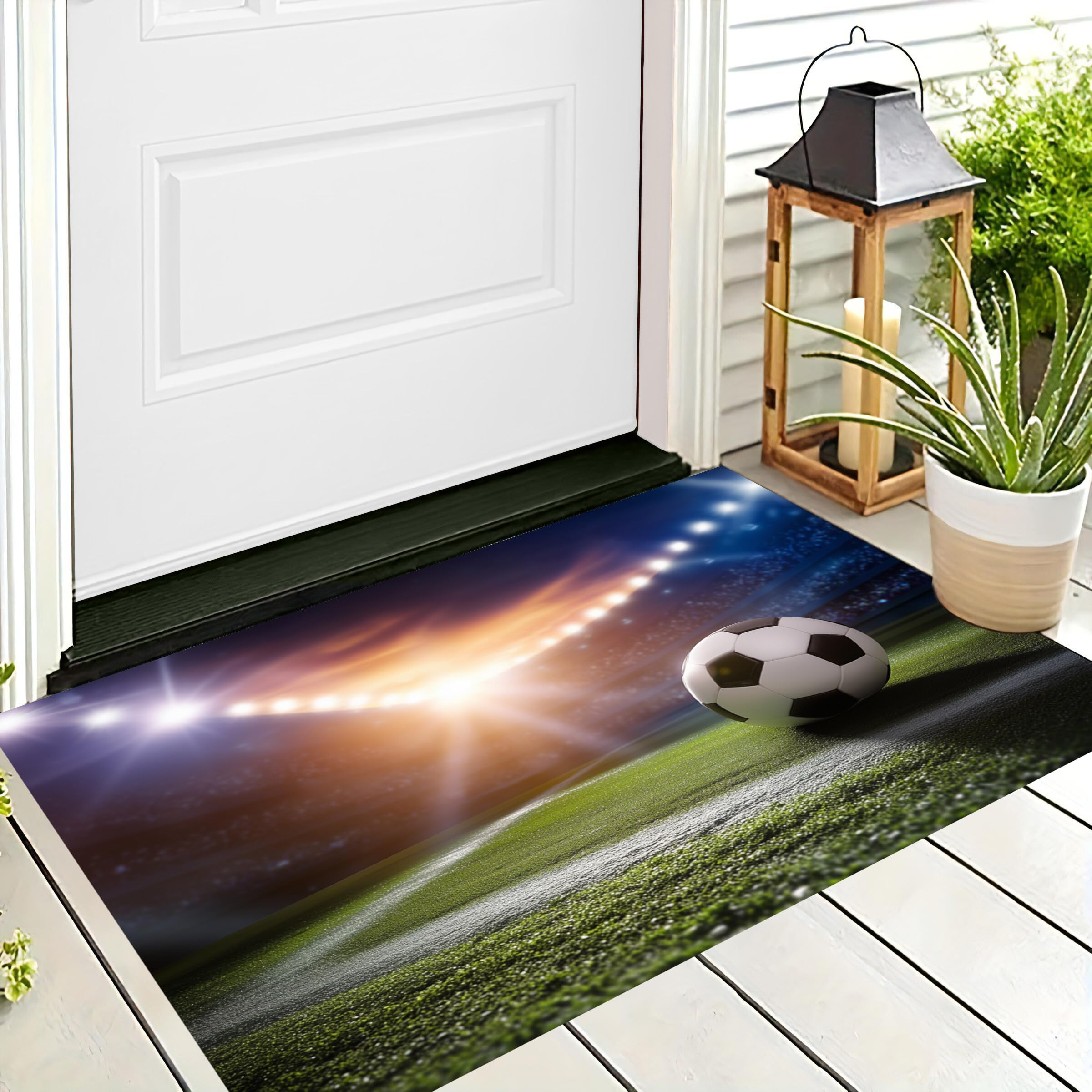 Tapis football vert flash idéal pour la décoration de chambre