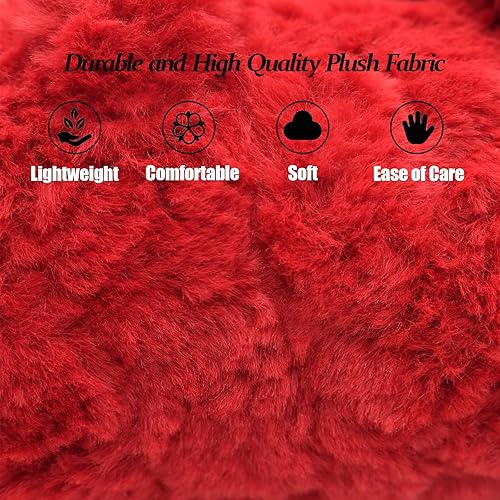 Miniatura 3 de Bolso esponjoso, bolsas de cosméticos con asa superior para mujer, elegante bolso cruzado cruzado para cosméticos, bolso de maquillaje de piel