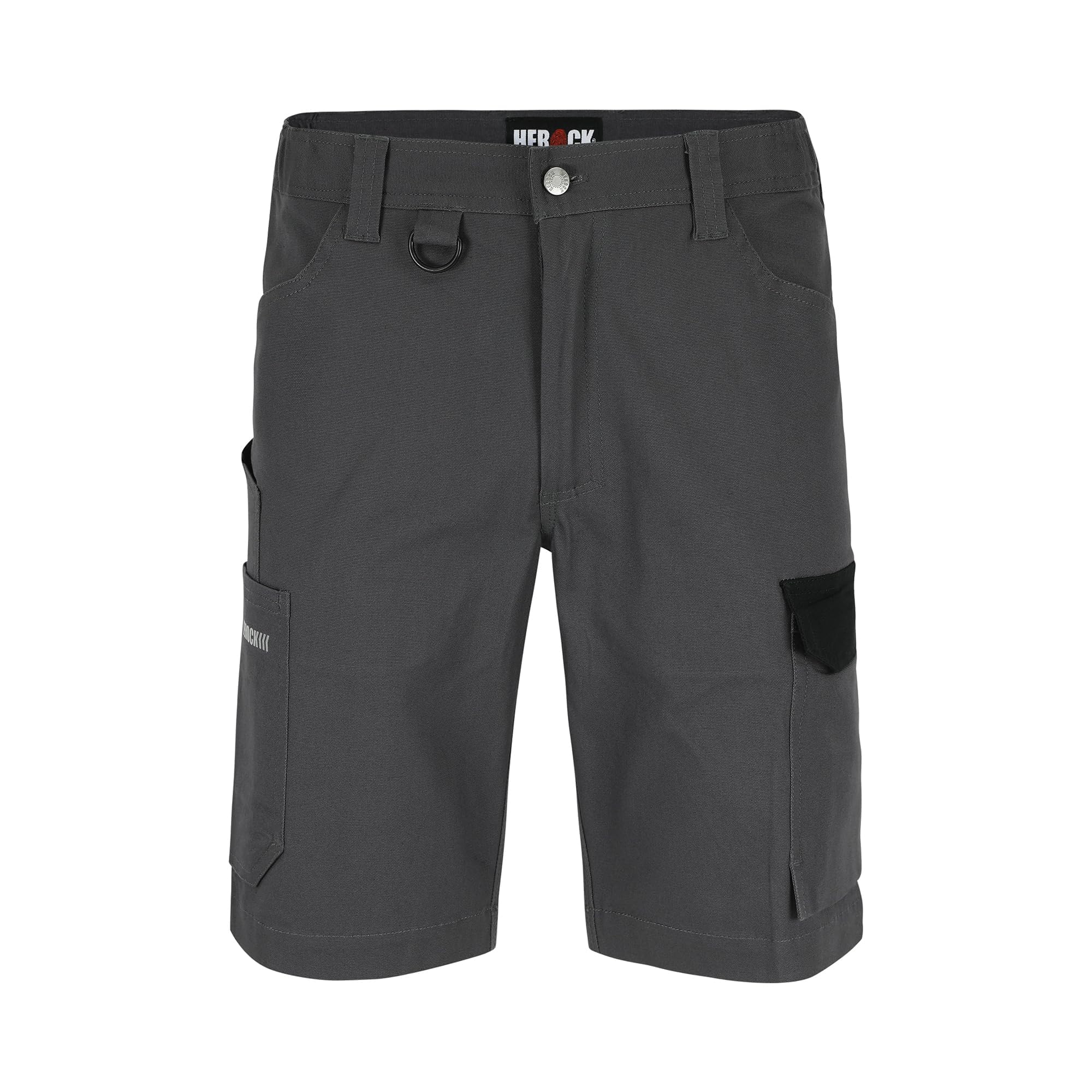 Bermuda de travail HEROCK BARGO short gris multipoches solide