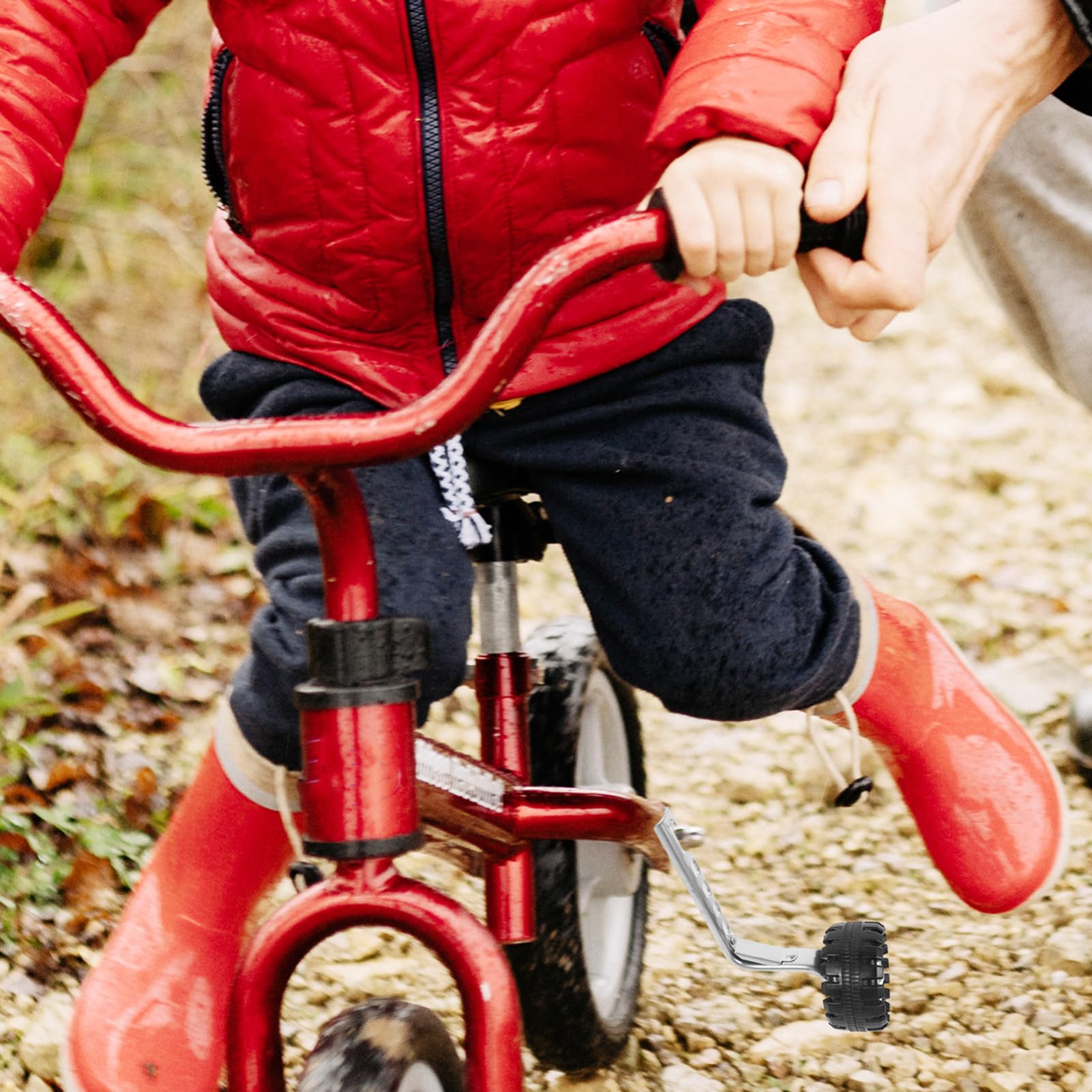 Toyvian Roues Stabilisatrices Vélo Garçon Fille avec Protection Ajustable Matériel Sûr Aide Apprentissage Équilibre Garçon Fille