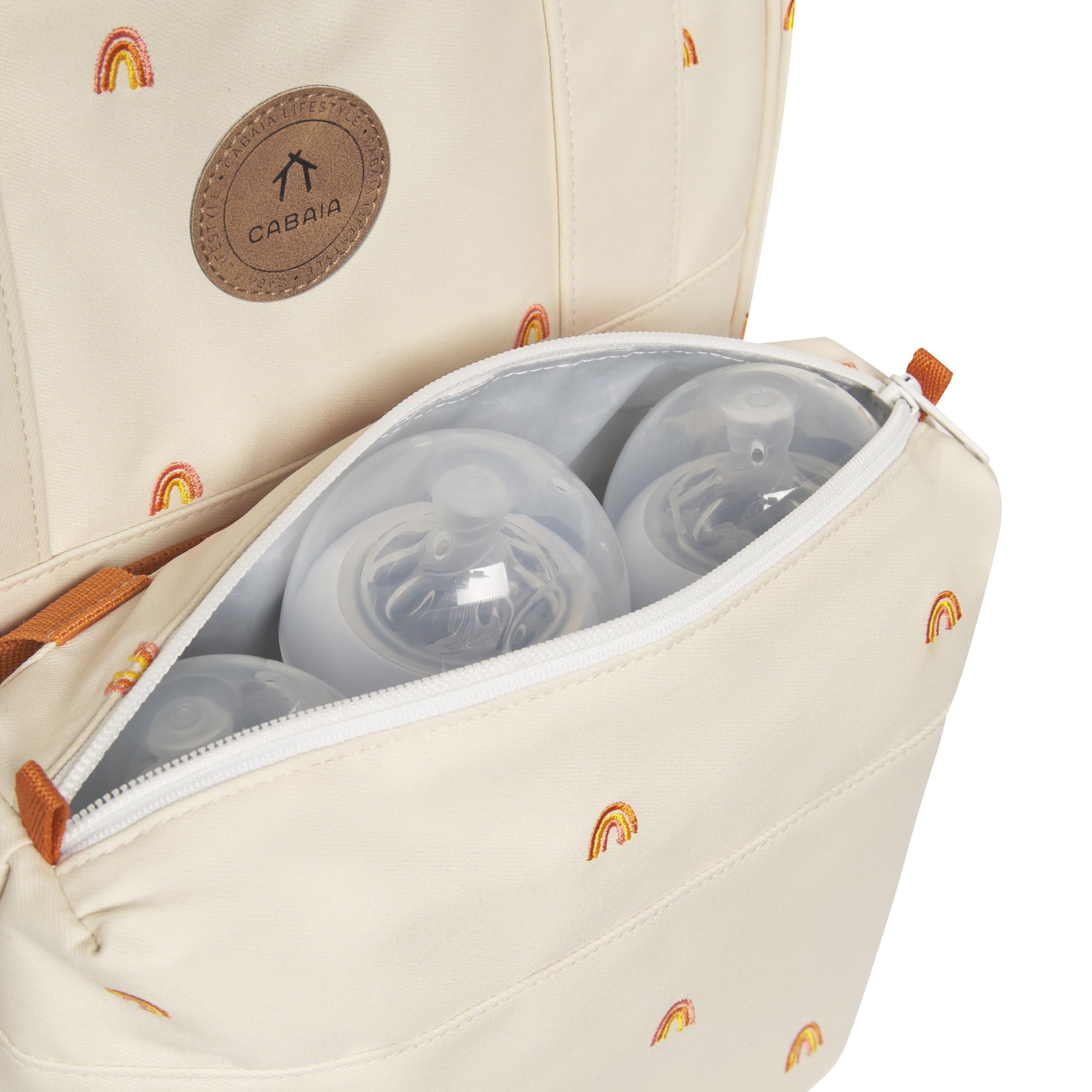 Cabaïa Wickelrucksack - Medium 18L - 3L Isoliertasche, Kinderwagenbefestigungen - Design & Wasserabweisender Babyrucksack