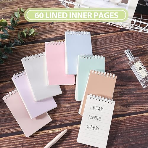 Miniatura 8 de Ddaowanx Cuadernos pequeños, bloc de notas en espiral de bolsillo de 3 x 5 pulgadas con páginas rayadas, el pequeño cuaderno perfecto para