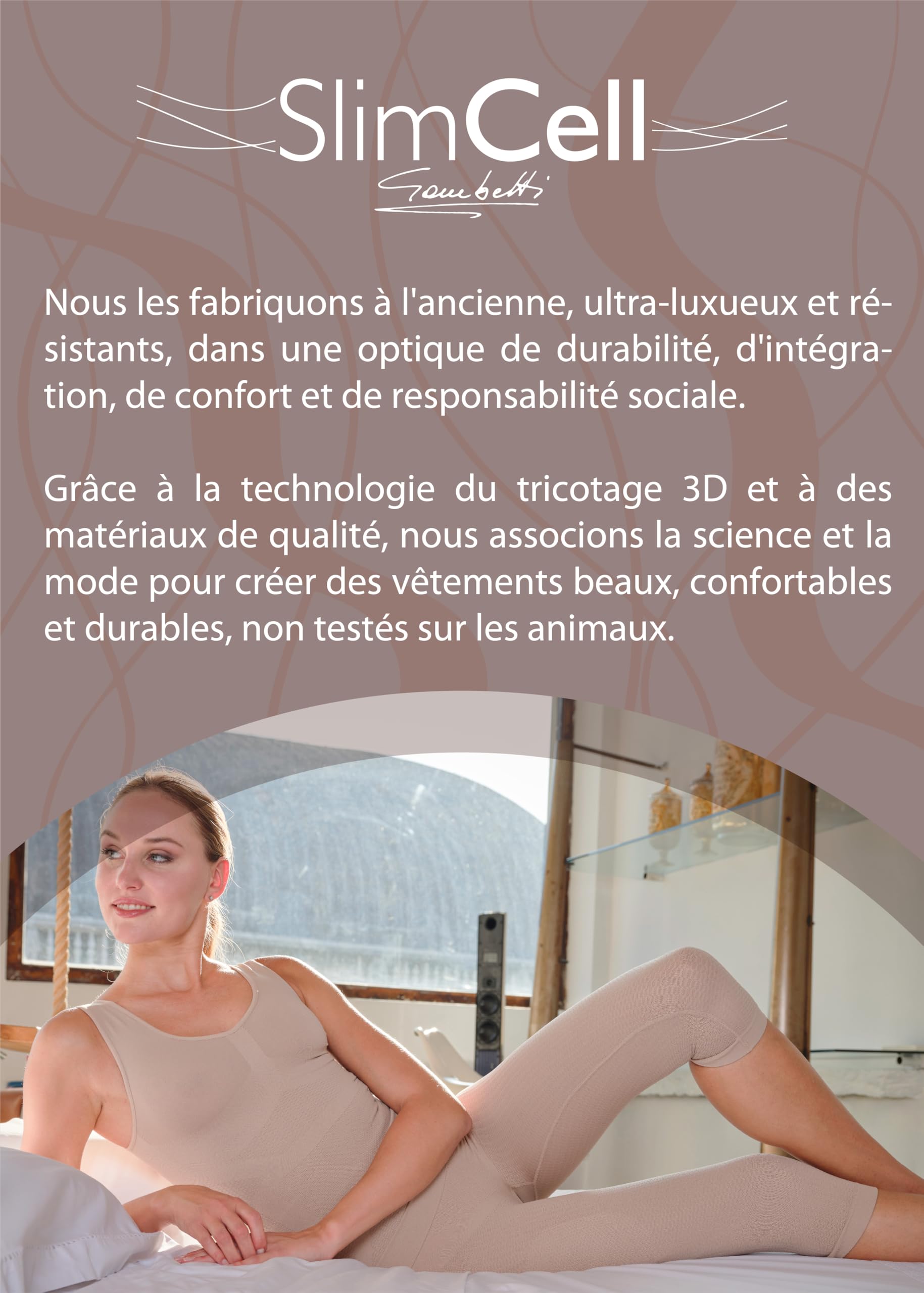 Short Gainant Femme Ventre Plat - Legging Anti-Cellulite, Panty Gainant Invisible, Gaine Amincissante en Microfibre Massante, Gaine Ventre Plat Maintien Fort - Made in Italy