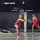 Jager-Smith JS1000(Turquoise Blue) Aluminium Badminton Racquet with Tempered Steel Shaft withFull Cover (Made in India) gallery image