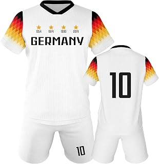Kids Soccer Jersey and Shorts Set, Youth Uniform for Boys and Girls