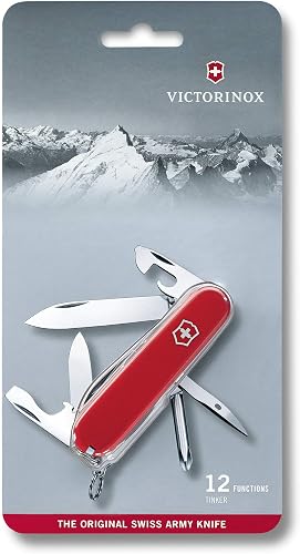 Victorinox Couteau Suisse Tinker, Couteau de Poche à 12 Fonctions, Rouge - 2