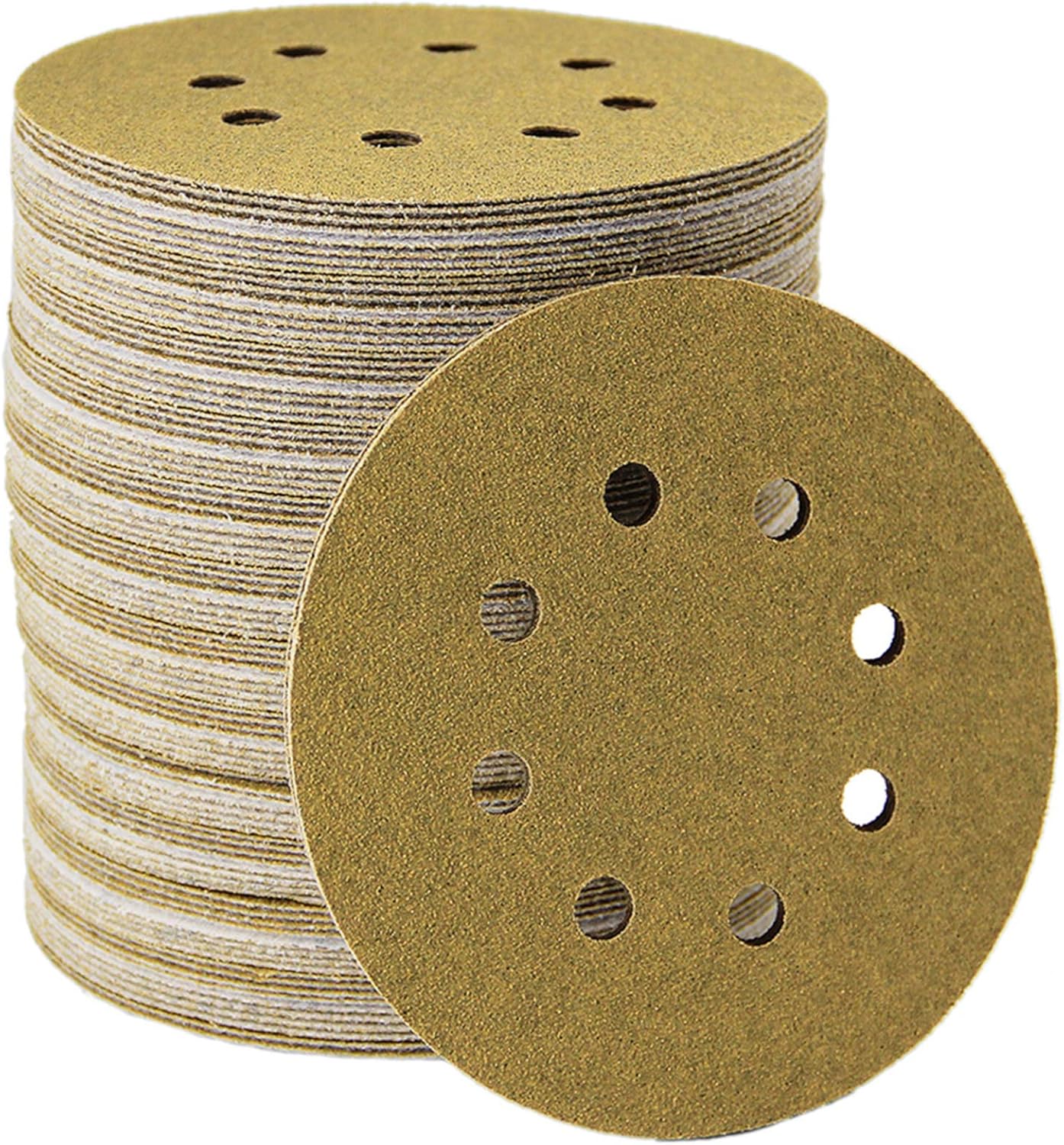 Mestool 58-AP Gold 5-Inch 8-Hole 80 Grit Dustless Hook&Loop 100-pack (80)