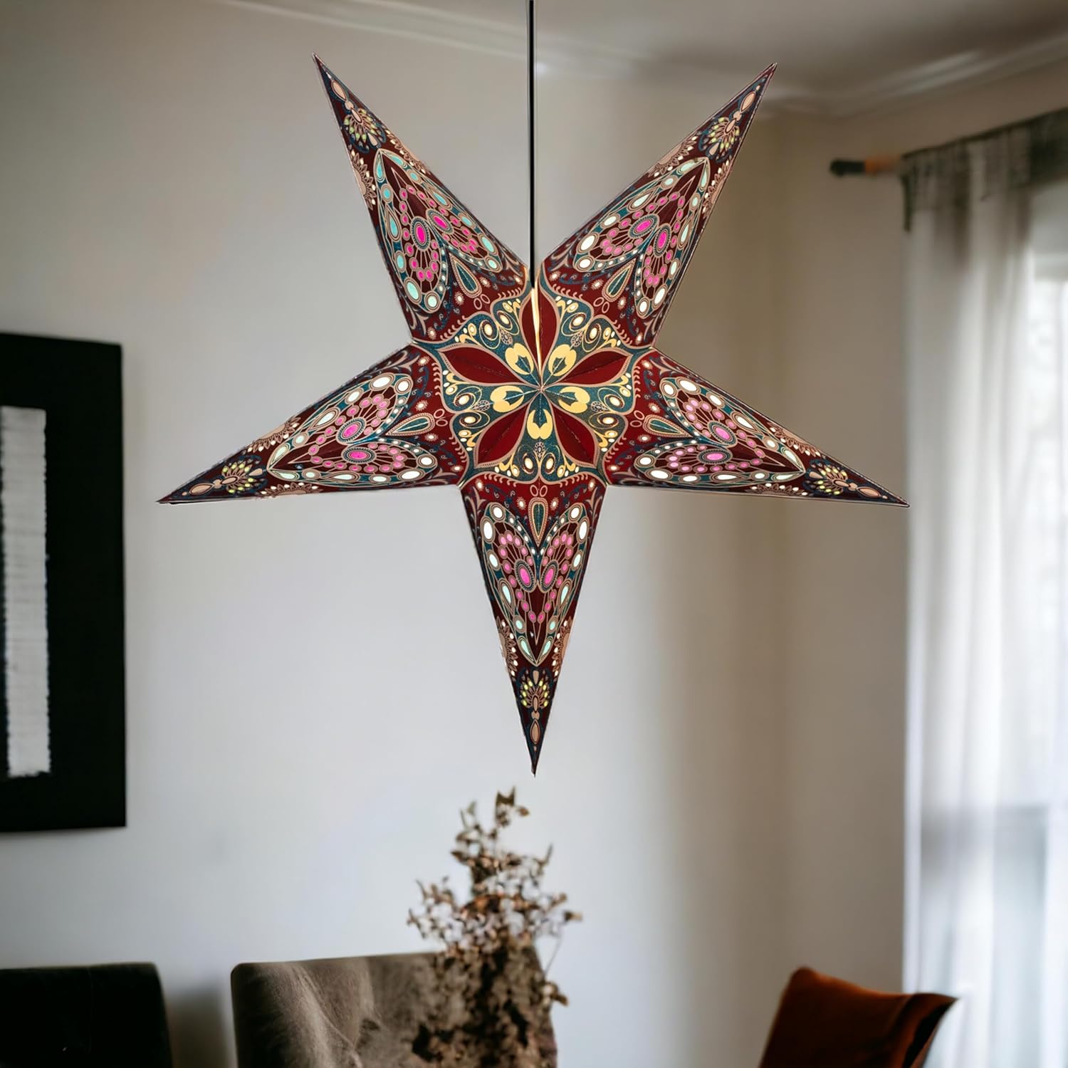 Om Gallery Om Paper Star Lantern - Love, SL212