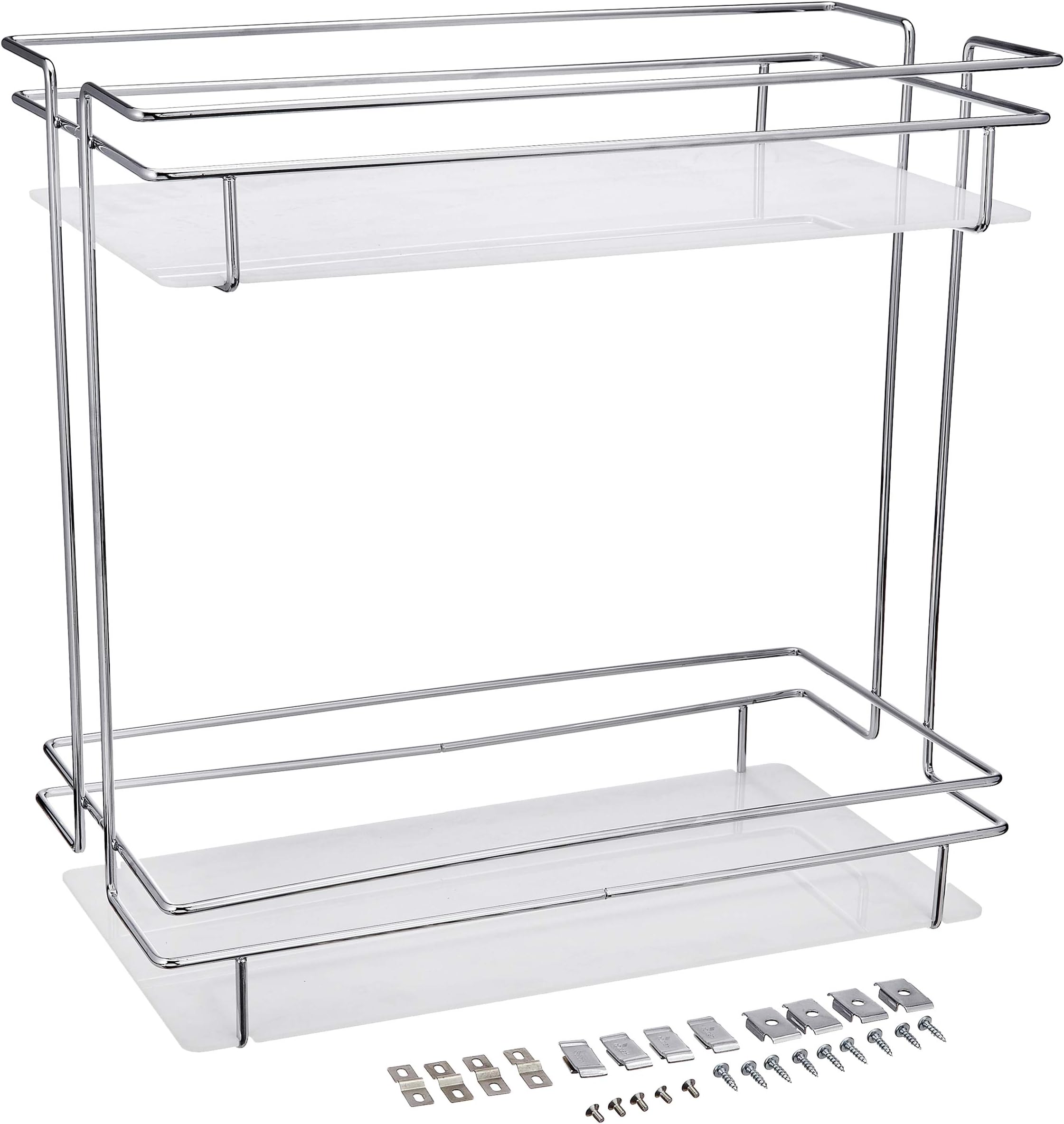 Hettich 9191711 Steel Bottle Pull Out Stand (Silver)