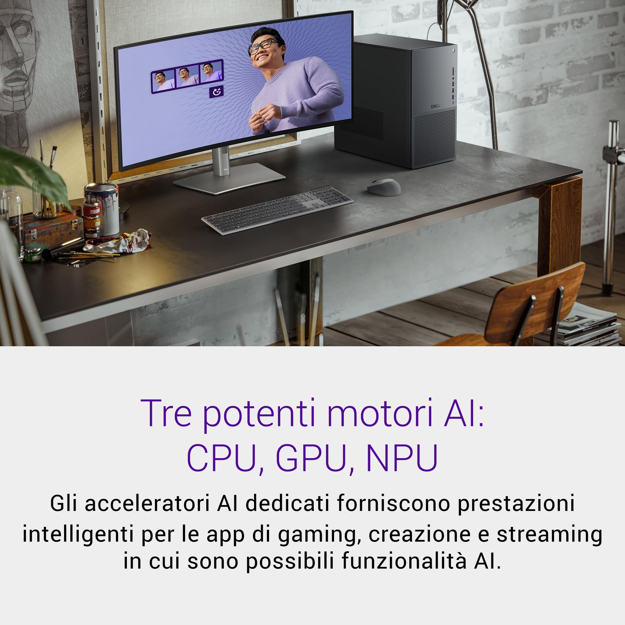 Dell Tower Plus EBT2250 PC Desktop – Intel Core Ultra 7 265, 32GB DDR5 RAM, 1TB SSD, Nvidia Geforce RTX 5070, Windows 11 Pro, Wi-Fi 6E, Design Grafite