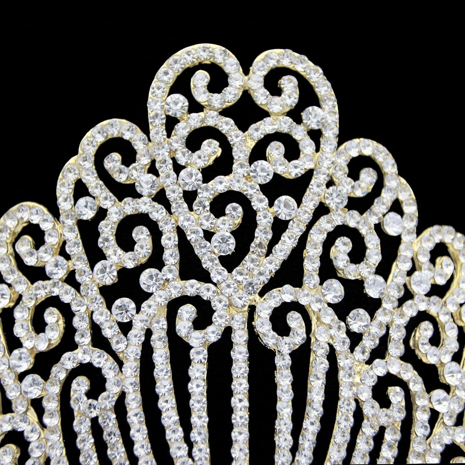 QXMYOO Extra Large Tiaras Tall Pageant Crowns for Women Clear Austrian Crystal Tiara Silver Homecoming Queen Crown Big Rhinestone Headpiece for Birthday Prom Quinceanera Wedding