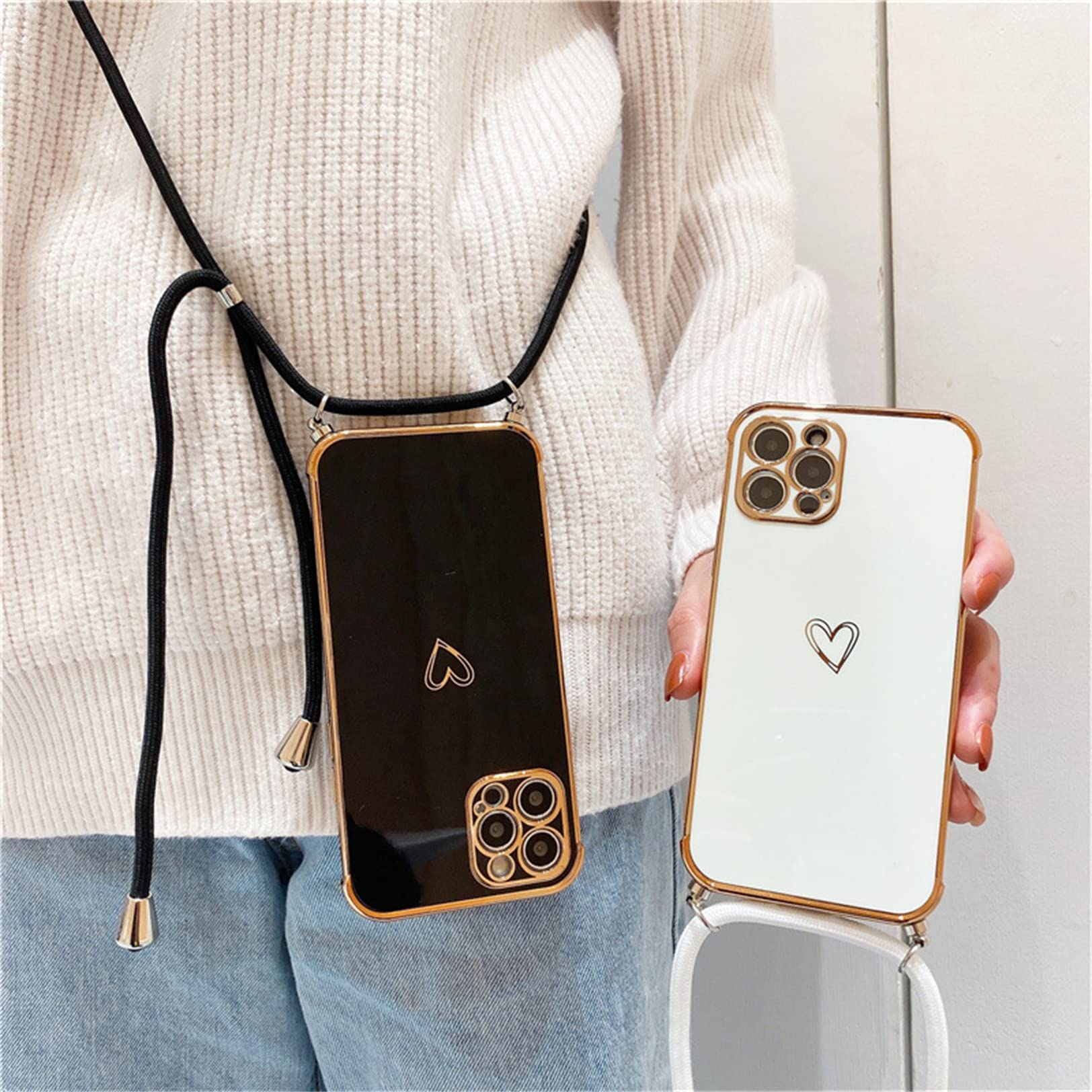 Coque IPhone 13 Mini Motif Cœur - Silicone TPU Souple, Protection Antichoc, Chargement Sans Fil Compatible