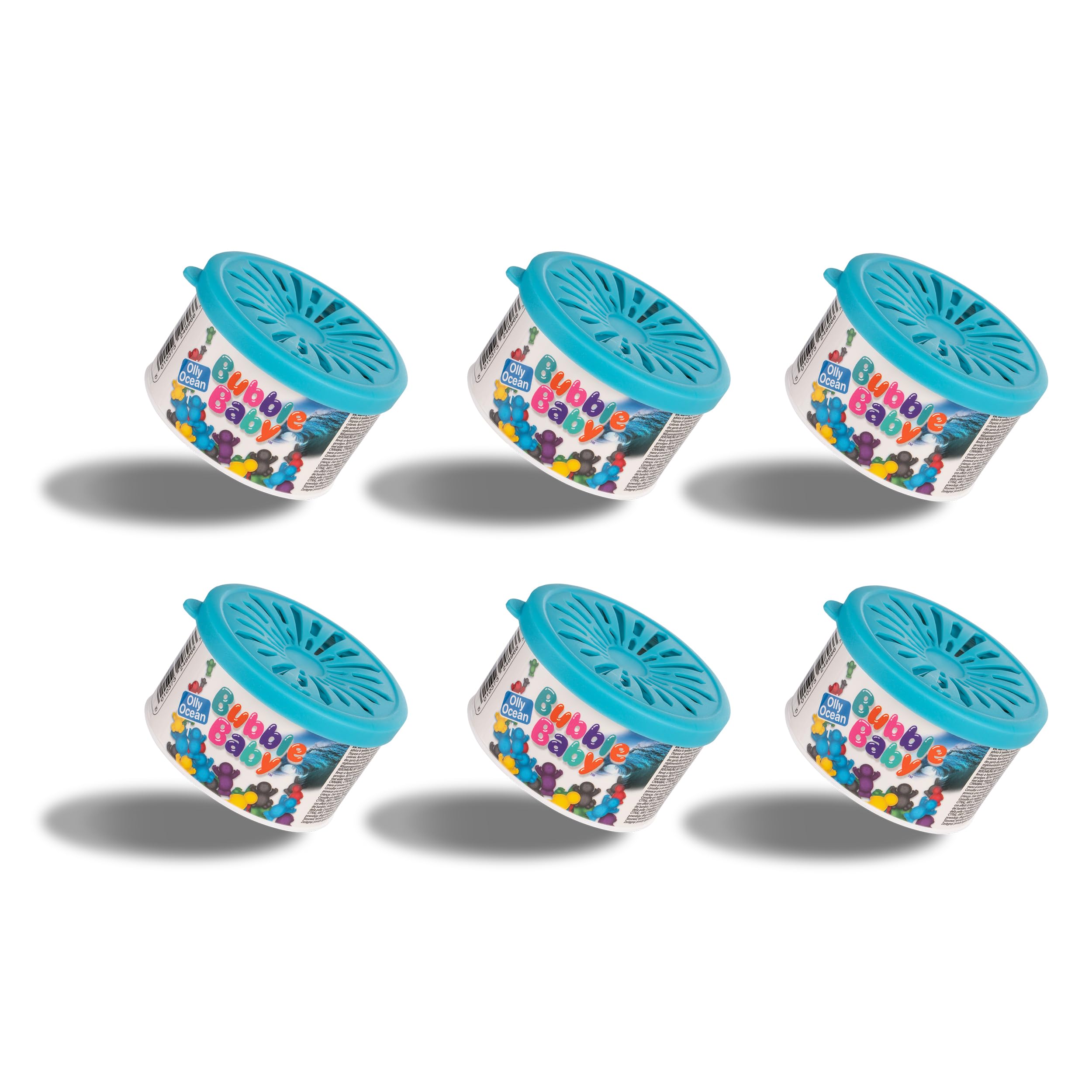 BUBBLEBABY Organic Tub Long Lasting Ocean Spa Car Air Freshener & Odour Eliminator (Pack of 6)
