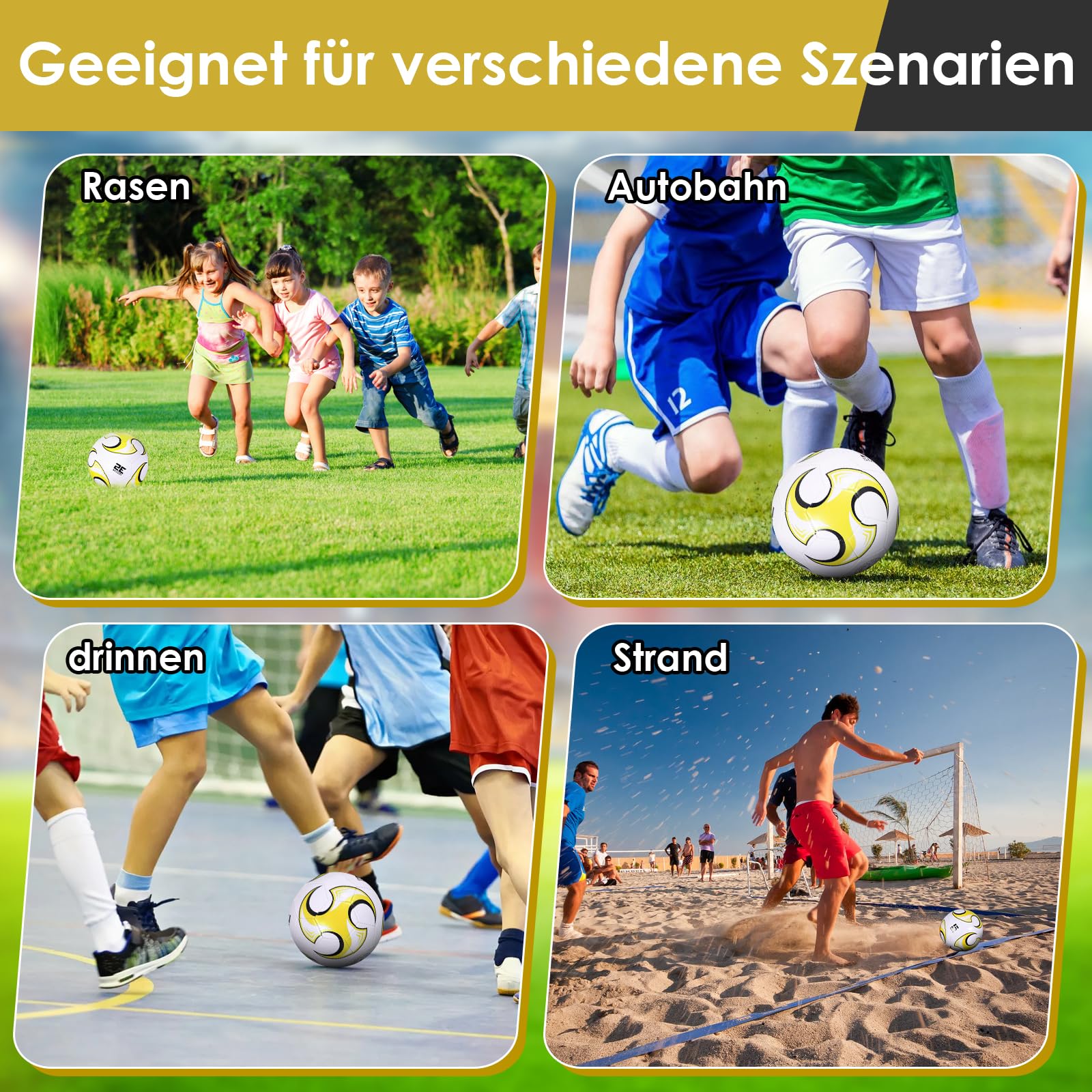 Ballon De Football Taille 5 Imperméable - Professionnel Pour Entraînement, Adulte Et Enfant