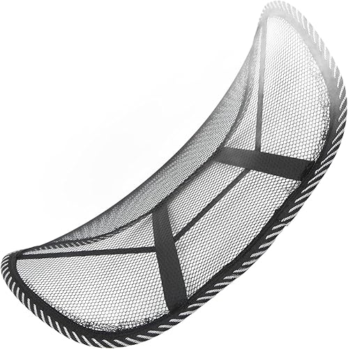 Miniatura 8 de EVGATSAUTO Soporte trasero de malla para automóvil, almohada de cintura para asiento de automóvil, cuentas de masaje transpirable, cojín de espalda,