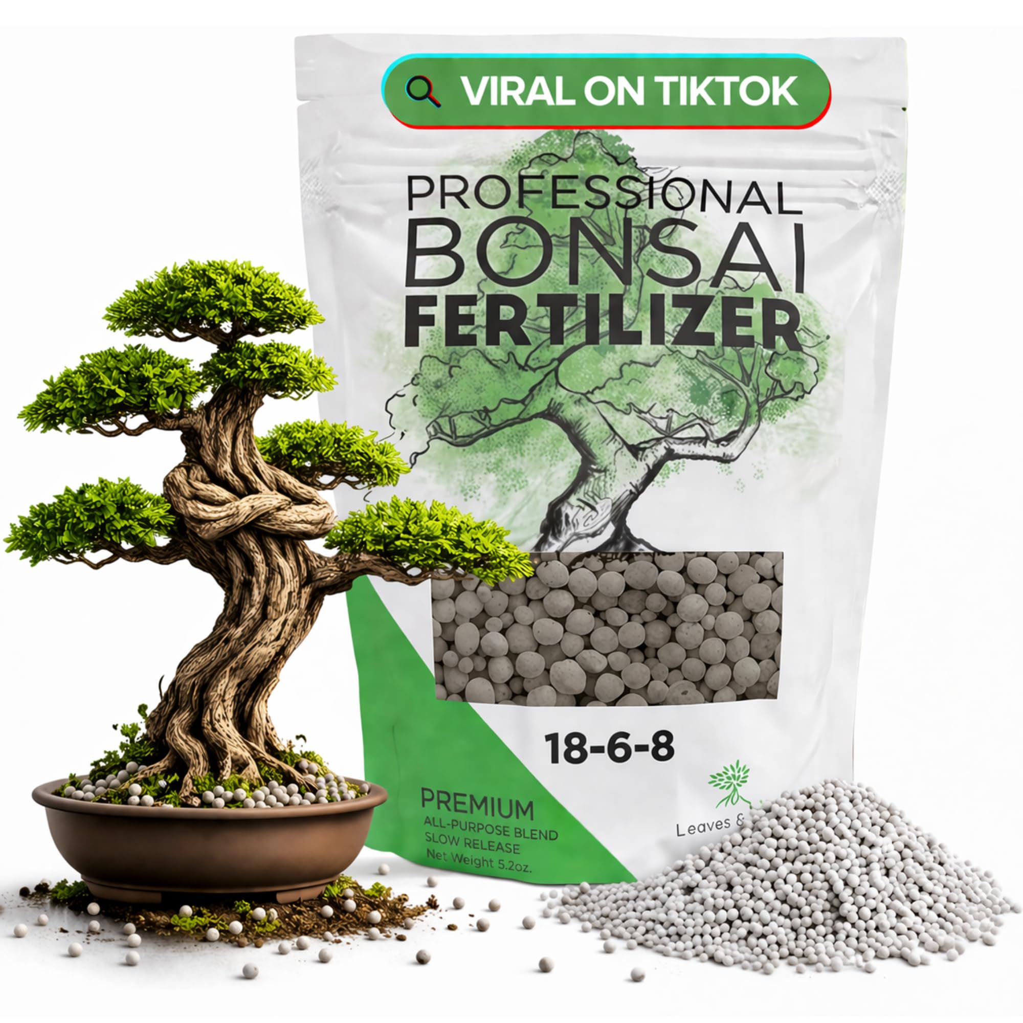 Leaves and Soul Bonsai Fertilizer Pellets bag