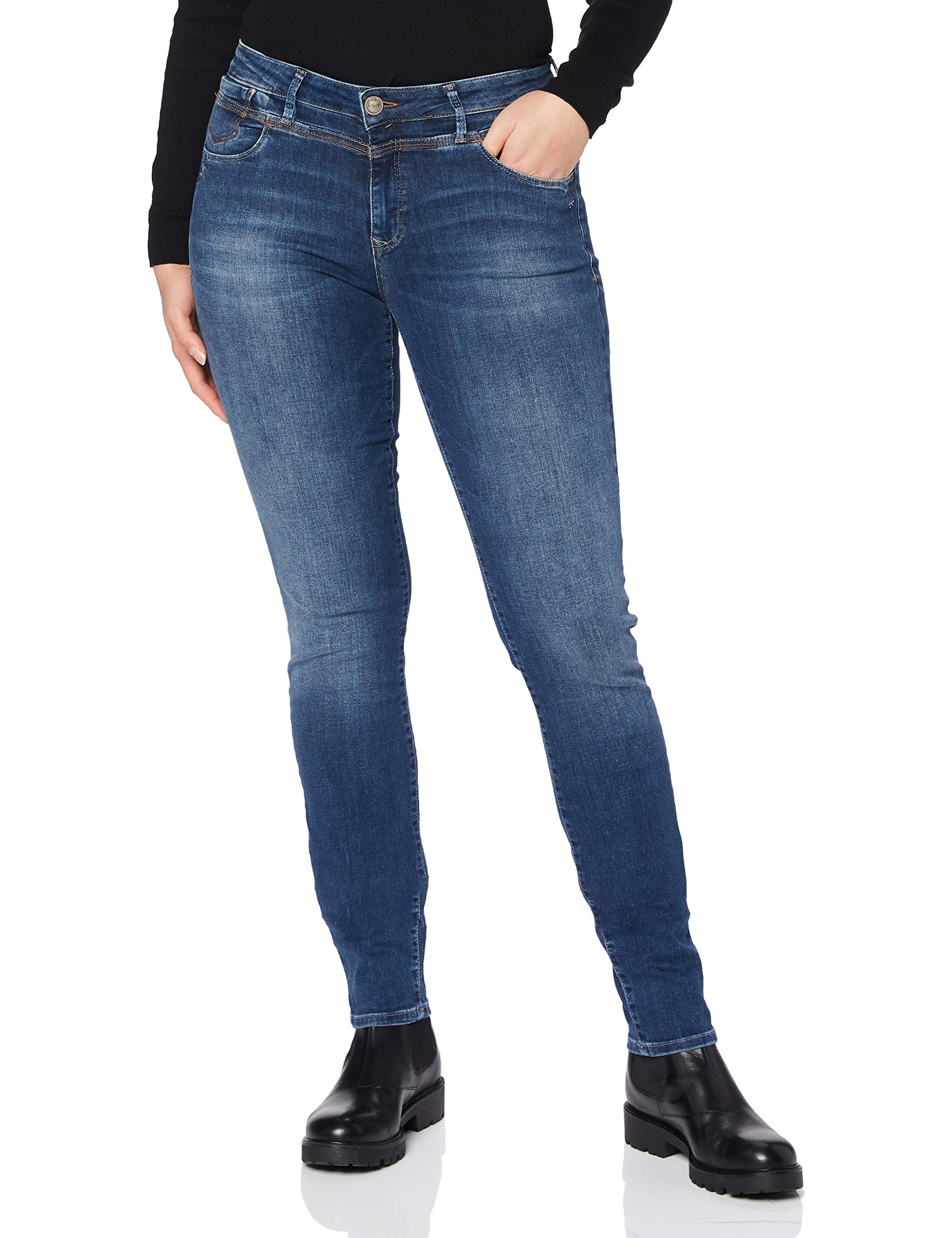 Mavi Damen Jeans Slim Skinny // Label-Detail Modell Sophie Schmale Jeans