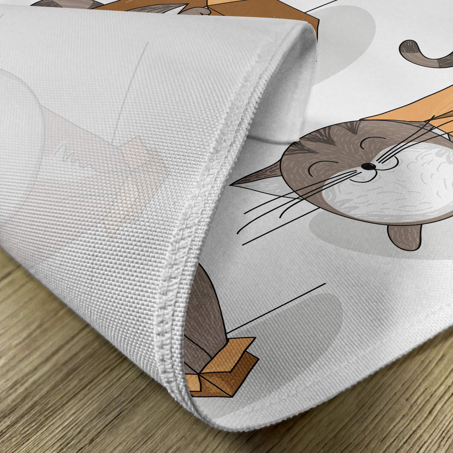 Ambesonne Camino De Mesa Abstracto Y Manteles Individuales, Diseño