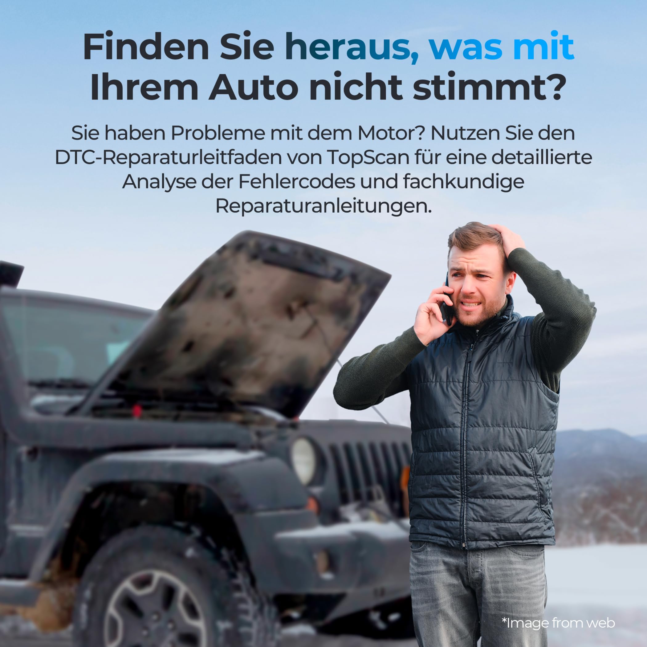TOPDON Topscan OBD2 Diagnosegerät, Bluetooth OBDII Diagnosewerkzeug für All System, KI-Assistent, Bidirektionale Kontrolle/Aktive Test, für iPhone & Android All Systeme 1 Jahr Gratis