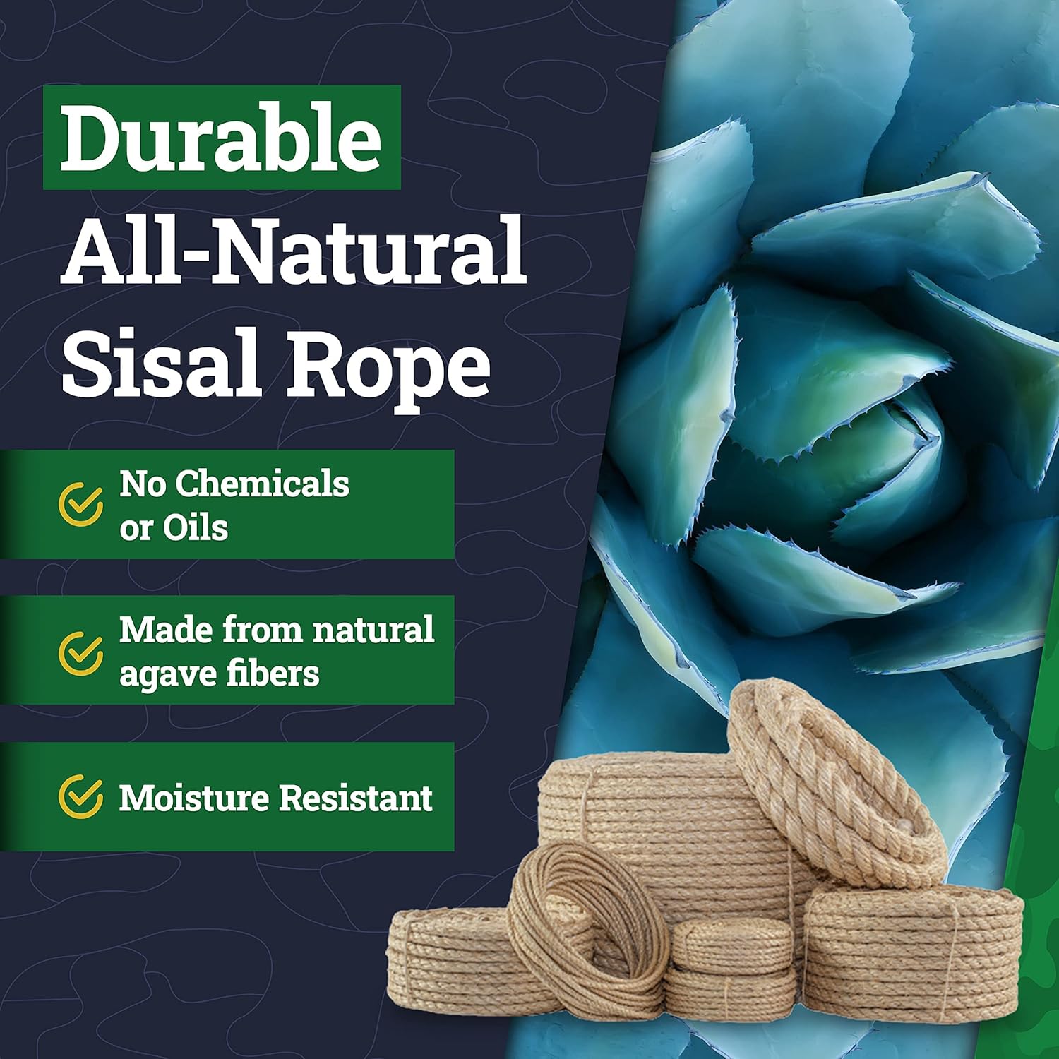 Bеѕt Dеаl 🛒 SGT KNOTS Twisted Sisal Rope for Cat Tree Replacement Parts - Sisal Twine Natural Rope and Thick Twine for Crafts, DIY, Gardening, Decor, Indoor, Outdoor Use - Sisal Rope in Multiple Lengths