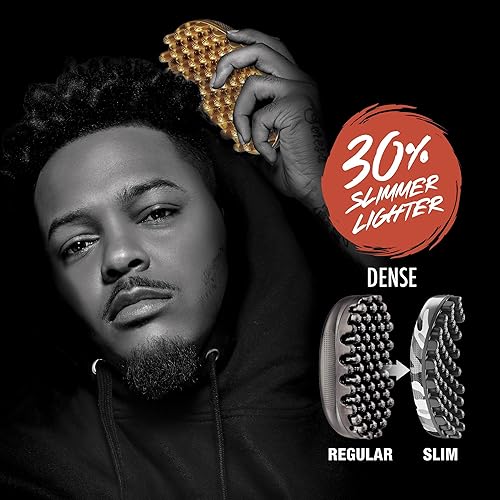 Miniatura 4 de Red by Kiss Bow Wow X Twist King - Cepillo giratorio lavable y duradero para rizos afro, delgado y denso (camuflaje)