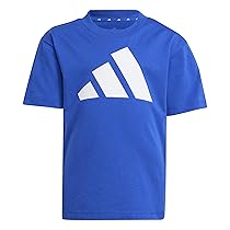 adidas Unisex – Bambini Essentials Big Logo T-Shirt, Team Royal Blue, White, 7-8 Years