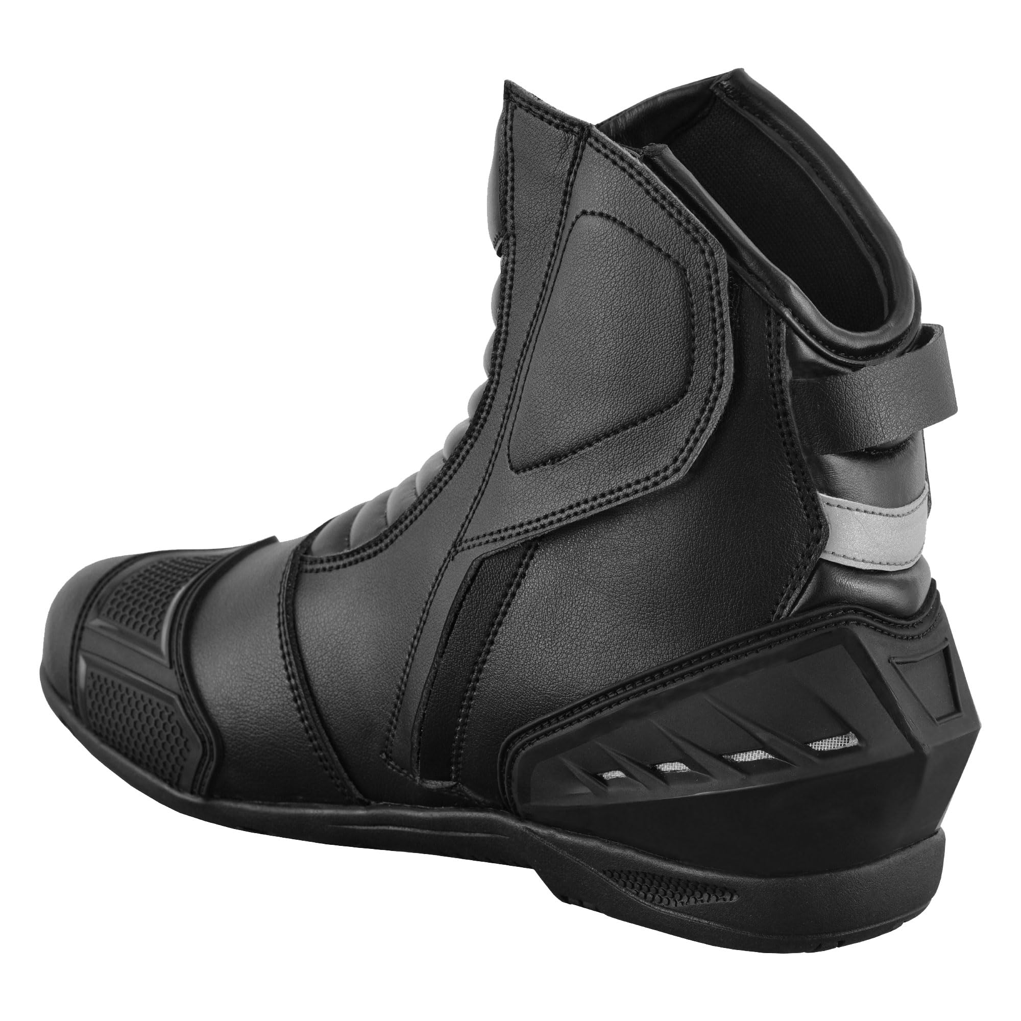 Chaussures de moto en cuir pour homme, bottes de protection antidérapantes avec support de cheville, approuvé CE