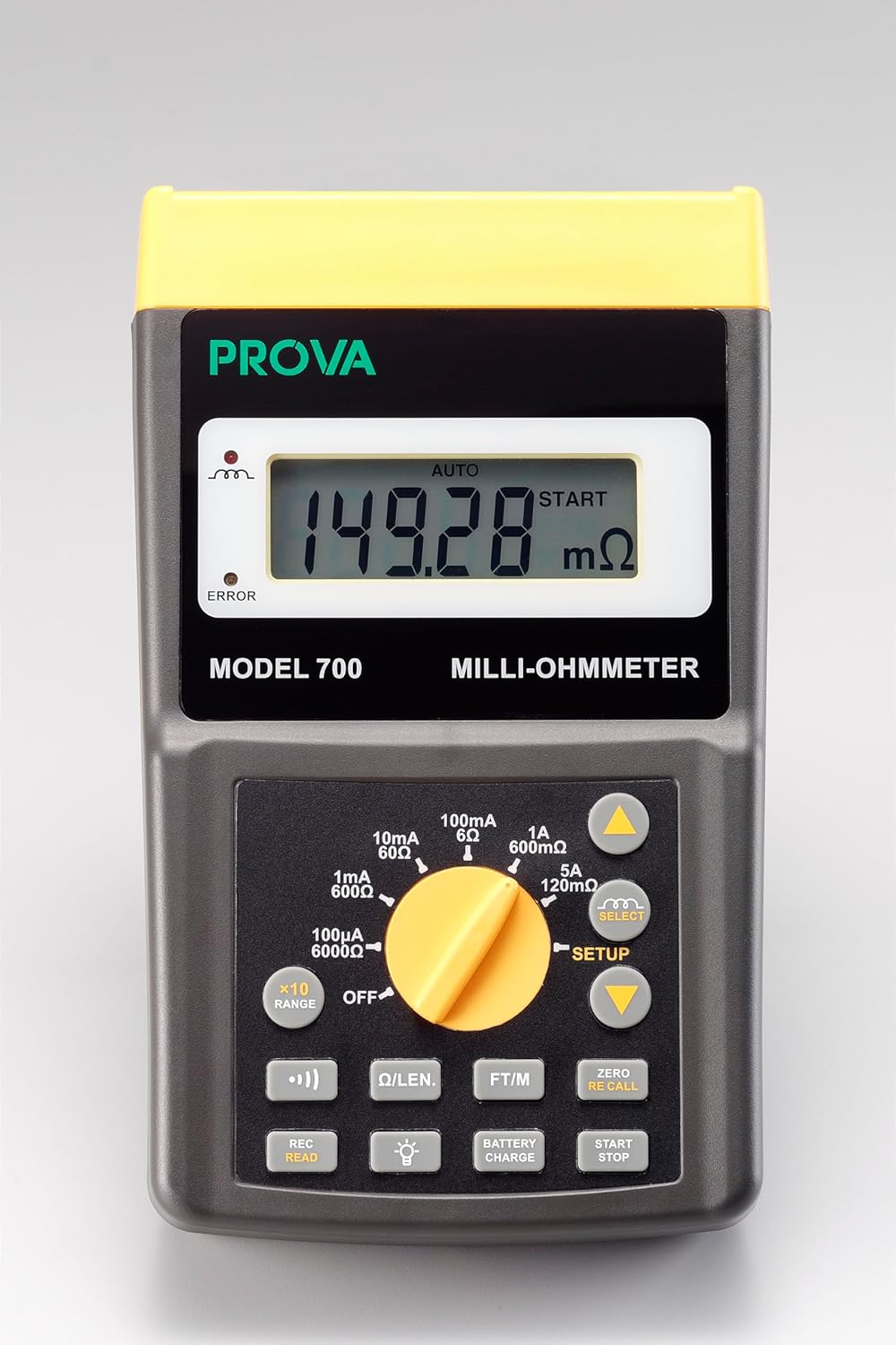 Taiwan Quality PROVA 700 Milli-Ohmmeter High Accuracy Resolution 1μΩ. Accuracy 0.05% Micro Ohmmeter Low Ohm Meter Milli DC Resistance Tester RS232C Large LCD (5-Digit) with Backlight
