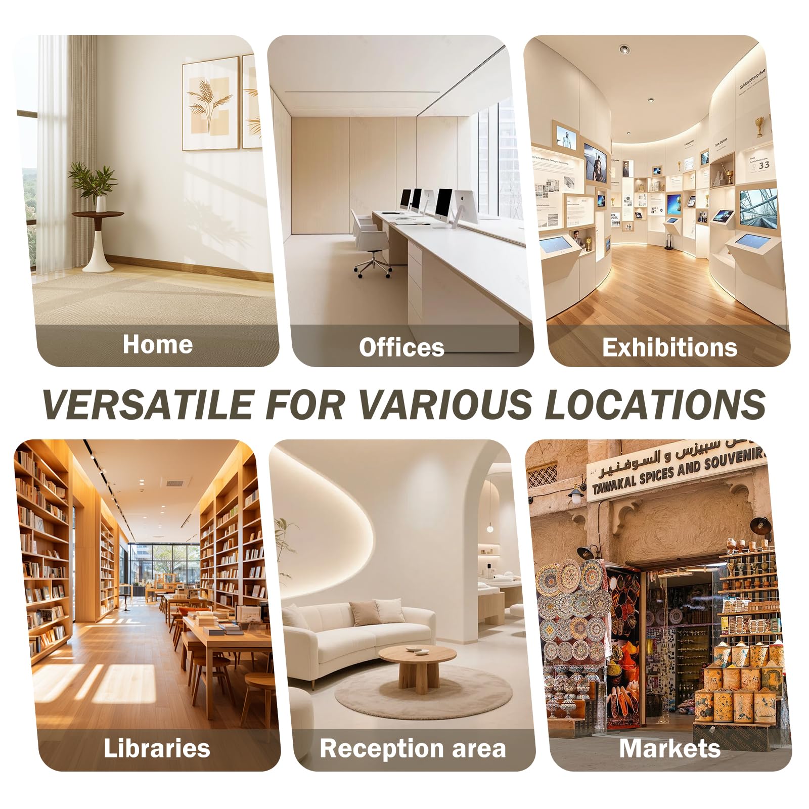 Espositore per Riviste Pieghevole, Portariviste da Terra in bambù, Portatile Espositore per Brochure 5 Scomparti A3 per Volantini, Riviste, Letteratura, Supporto Cataloghi per Fiere, Uffici