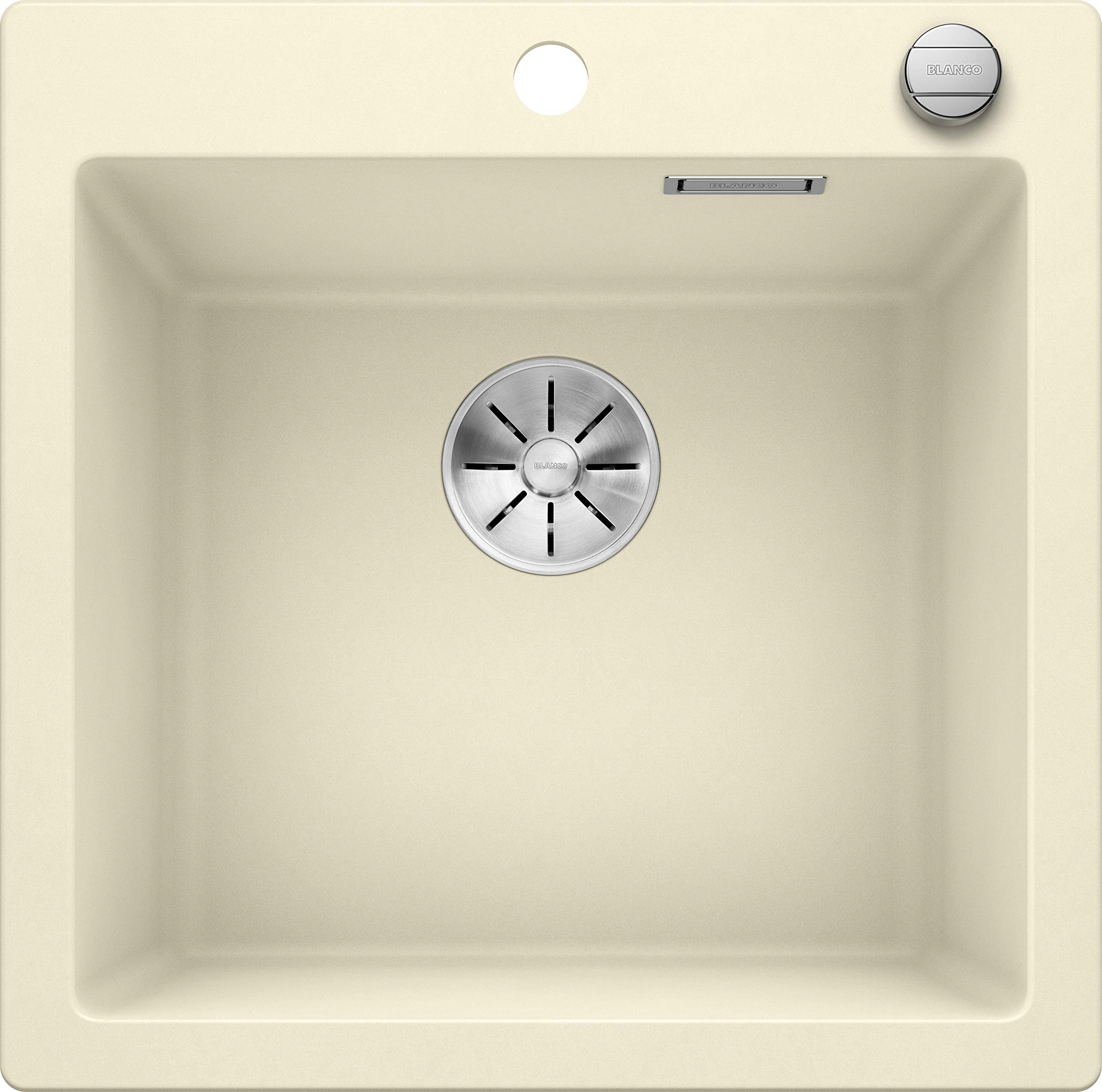 Blanco 523681 PLEON 5 Silgranit PuraDur with Pop-Up Waste, Jasmine
