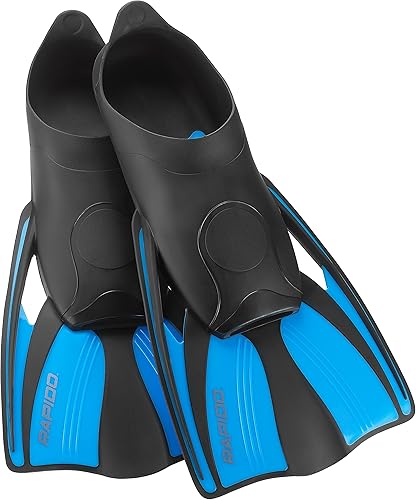 Phantom Aquatics Rapido Boutique Collection Tide - Aletas cortas de natación para esnórquel con bolsillo completo, para nadar y esnórquel, perfectas