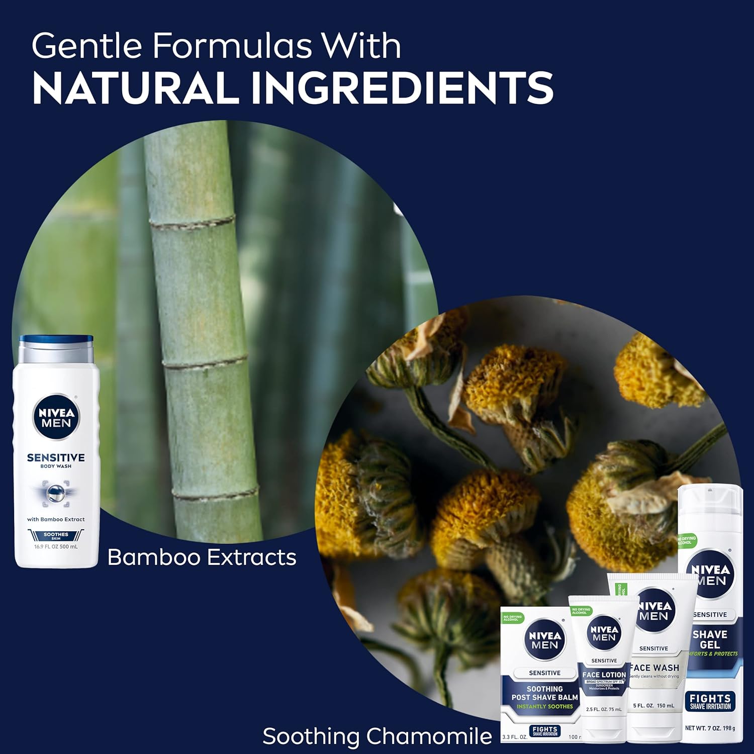 NIVEA MEN Complete Collection Skin Care Set for Sensitive Skin, 5 Piece Set : Beauty & Personal Care