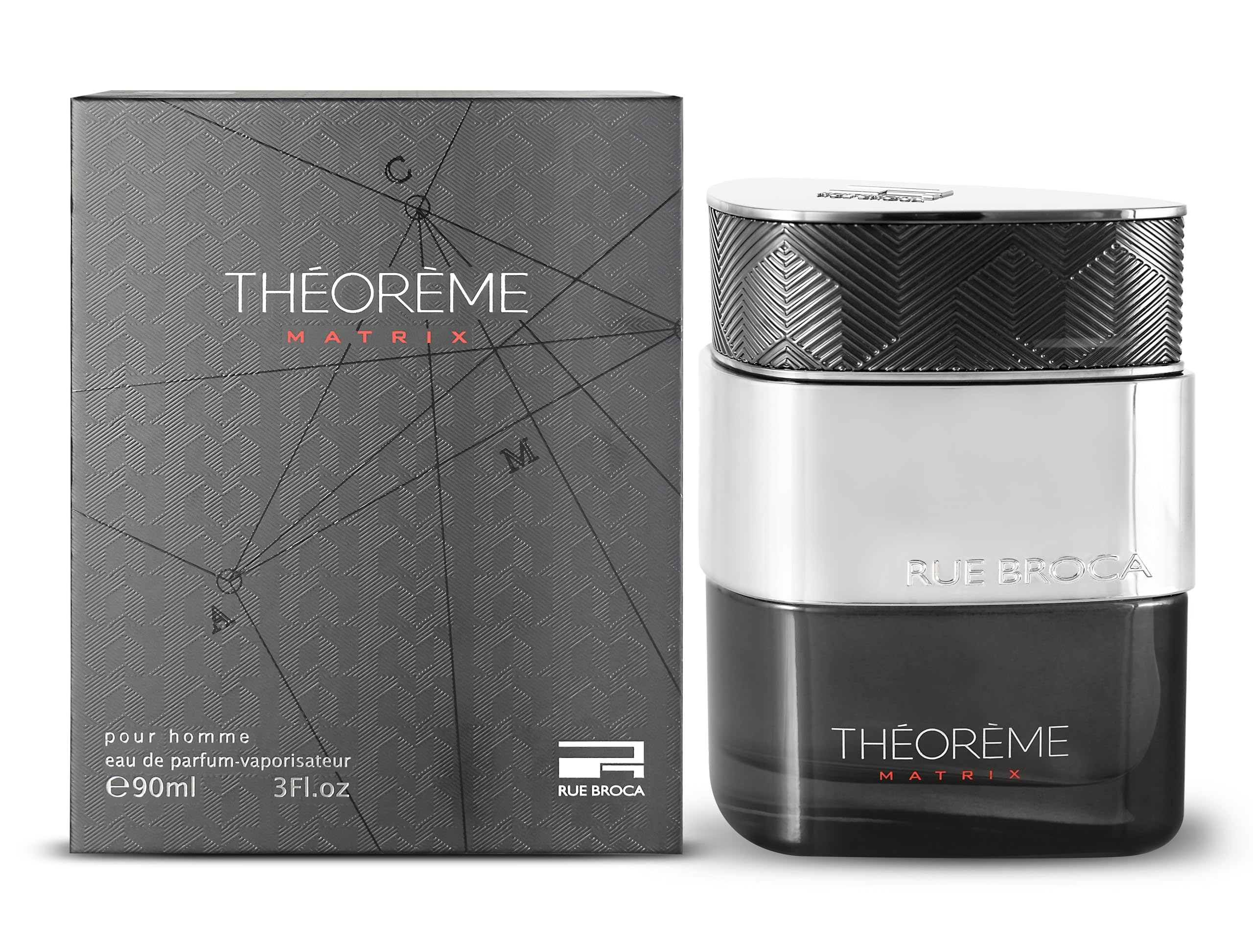Rue Broca Theoreme Matrix Eau de Parfum Spray For Men, 3.0 Fl. Oz – Fruity, Woody & Spicy Scent for Men