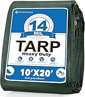 Vista 21 de Lona impermeable de 8 x 10 pies, lonas resistentes impermeables de 0.551 in. de lona, cubierta protectora multiusos, lona grande, resistente a