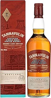 Tamnavulin Single Malt Scotch Whisky Sherry Cask 70cl The Signature Speyside Malt Sherry Cask Edition Rich Sweet and Spicy 40 vol