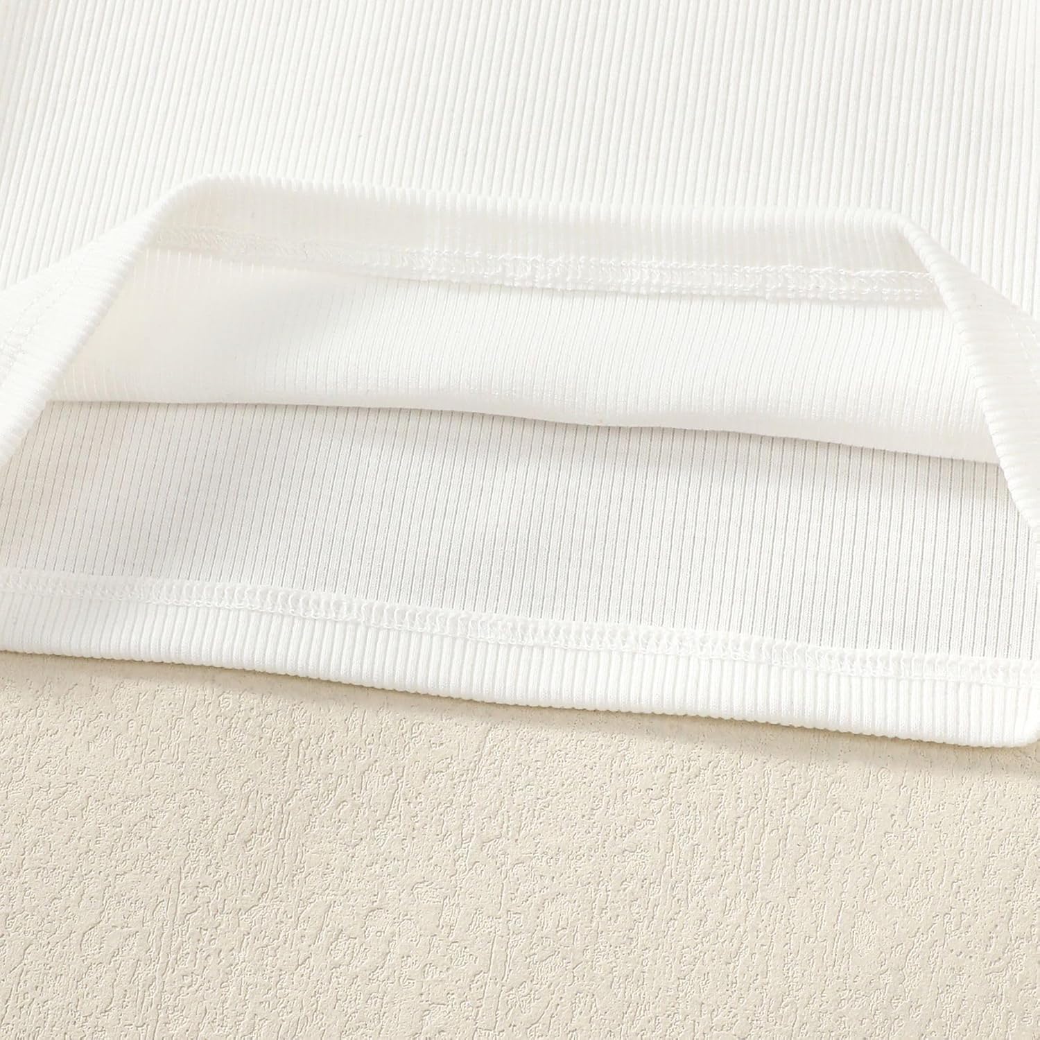 OPAWO Toddler Girl Shirts Ruffle Long/Short Sleeve Baby Girl T-Shirts Kids Blouse, Ribbed Toddler Girl Tee Tops 2-Pack 12M-6Y - Image 6