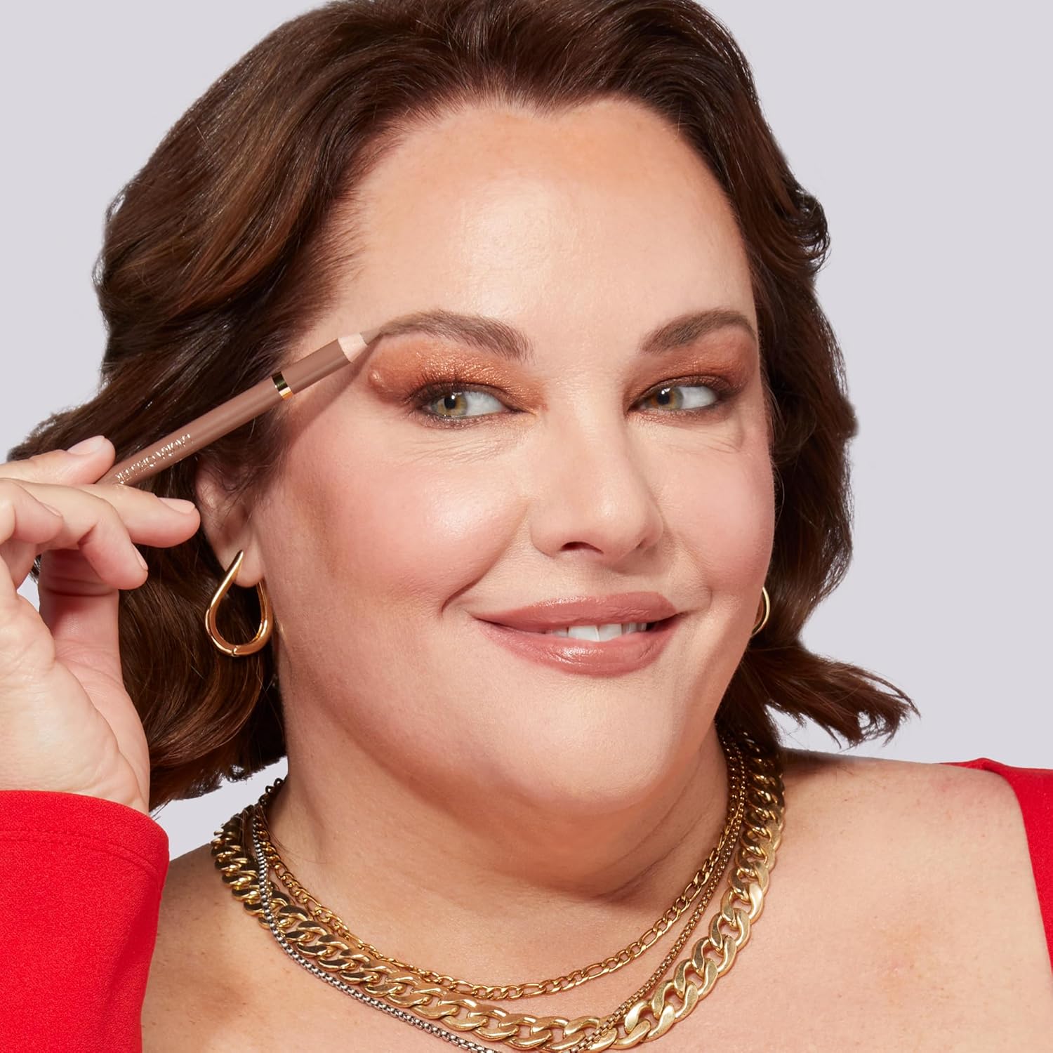 LAURA GELLER NEW YORK Bravo Brows Soft Pencil + Brush, Dark Brown - Image 3