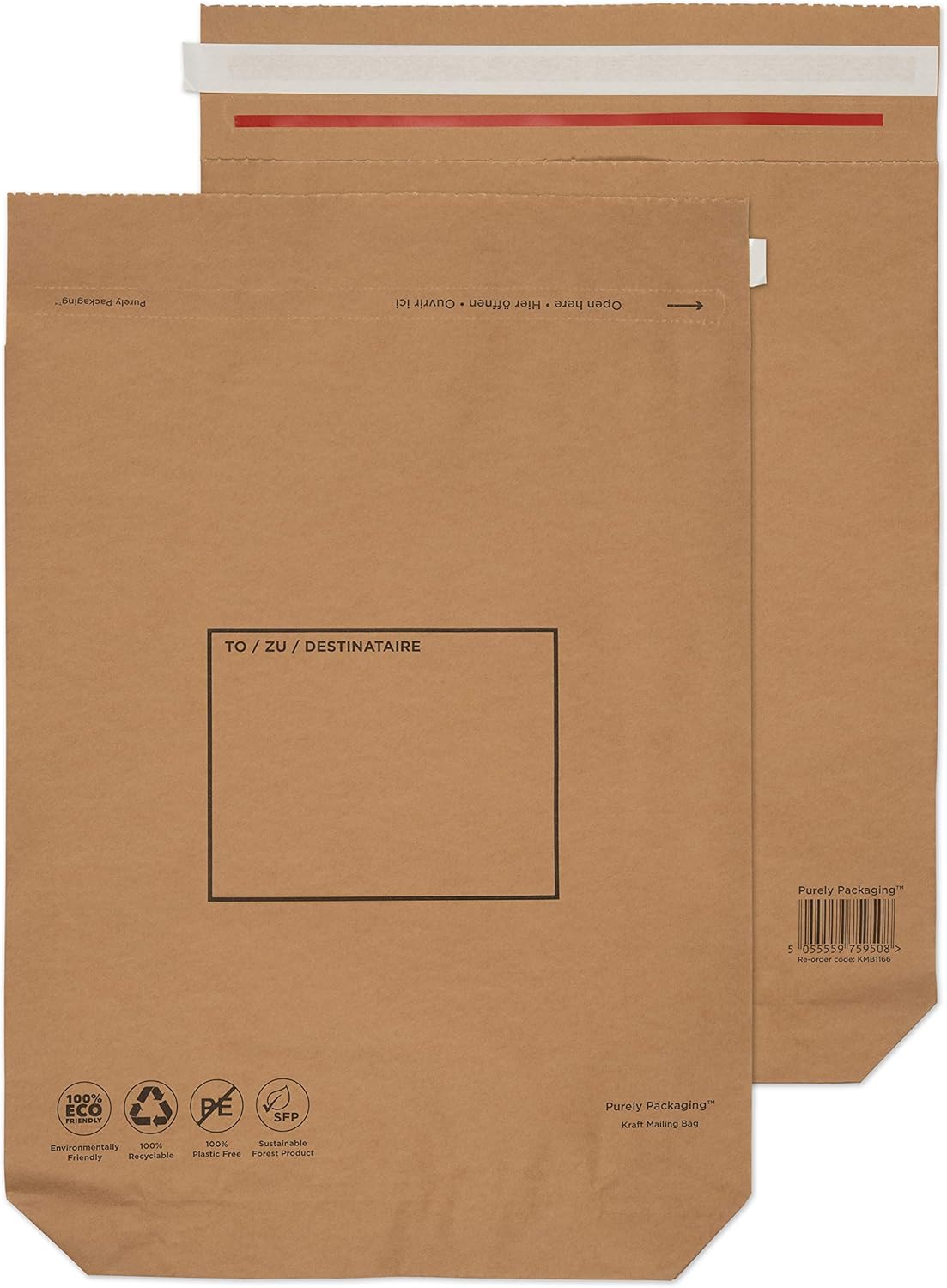 Blake Vita 480 x 380 x 80 mm Strong Expandable Kraft Mailing Bag (KMB1166) Pack of 100
