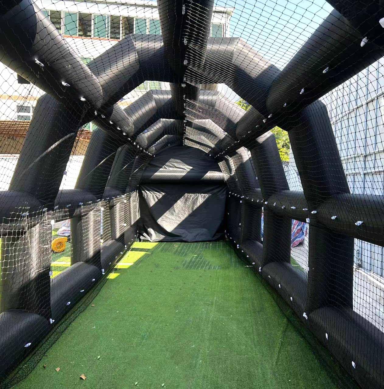 40ft Long Oxford Inflatable Baseball Batting Cage Baseball Hitting Bearing Field with Durable Baseball Netting for Club Trainning