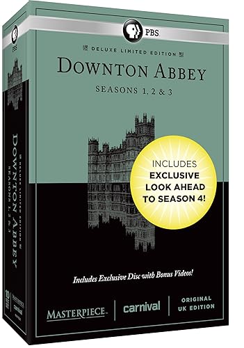 Masterpiece Downton Abbey Seasons 1, 2 & 3 Deluxe Limited Edition (Tienda Exclusive Season 4 Bonus Features)