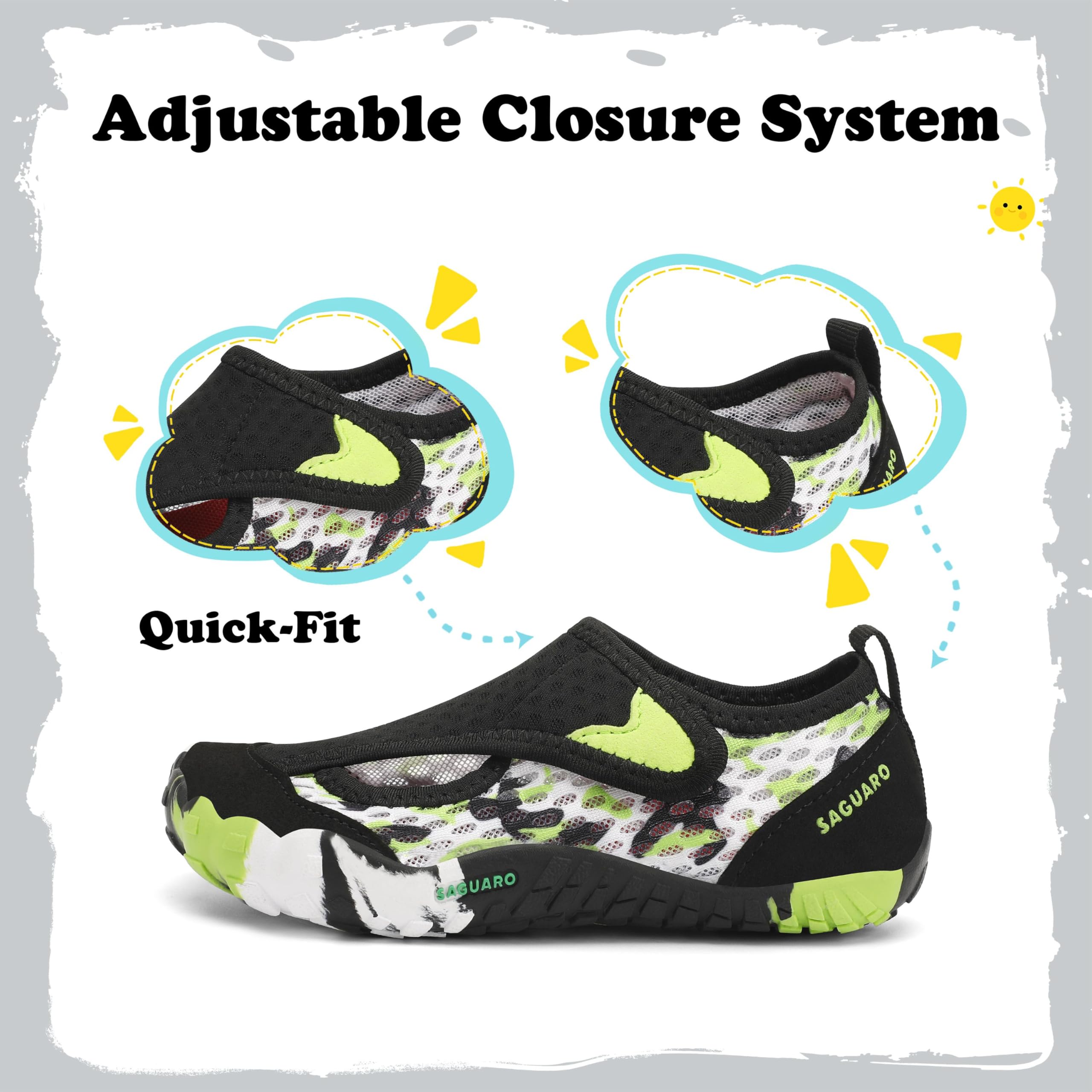 SAGUARO Barfußschuhe Kinder Outdoor Sport Barfuß Schuhe für Jungen Mädchen Gr.24-36