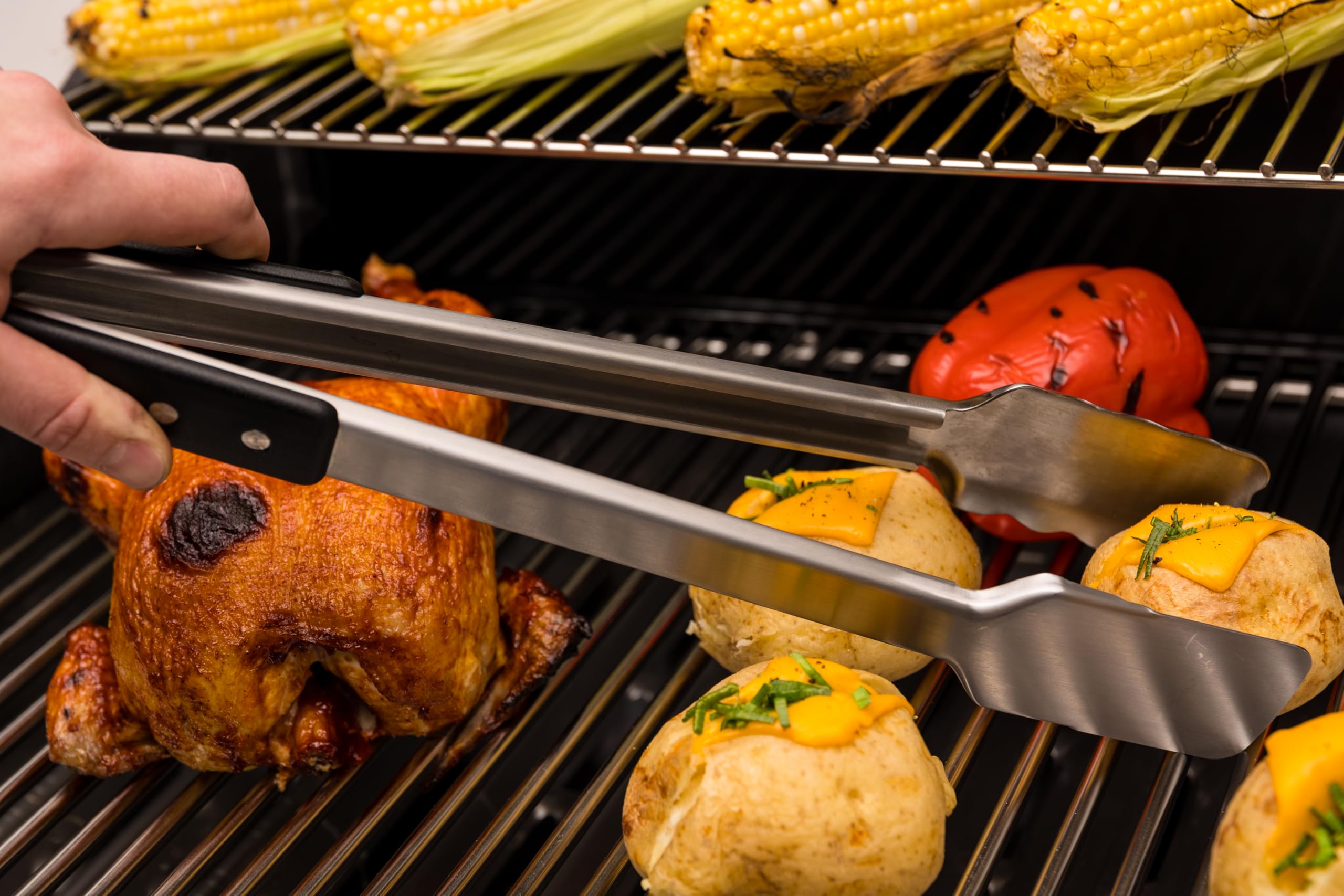 Broil King 64112 Zange Imperial SS, Silber, Schwarz