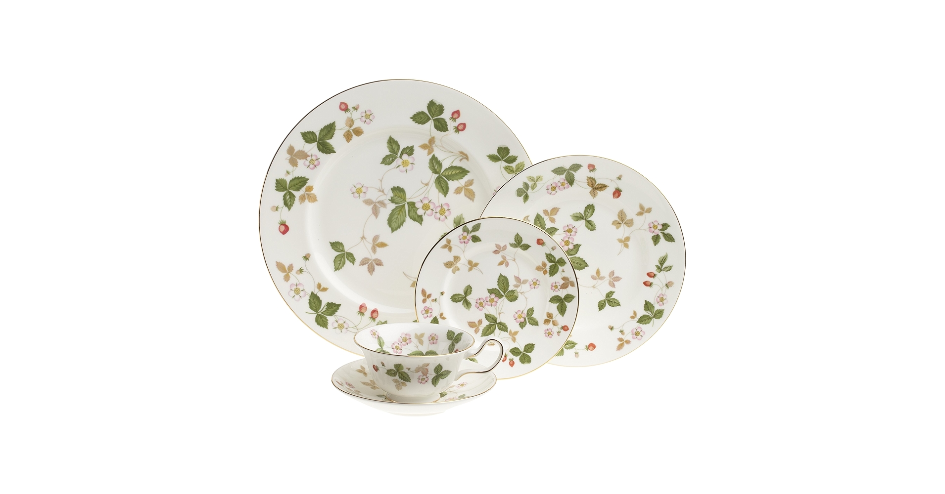 食器 1358 /WILD STRAWBERRY Amazon.com: Wedgwood Wild Strawberry 5 Piece Place Set